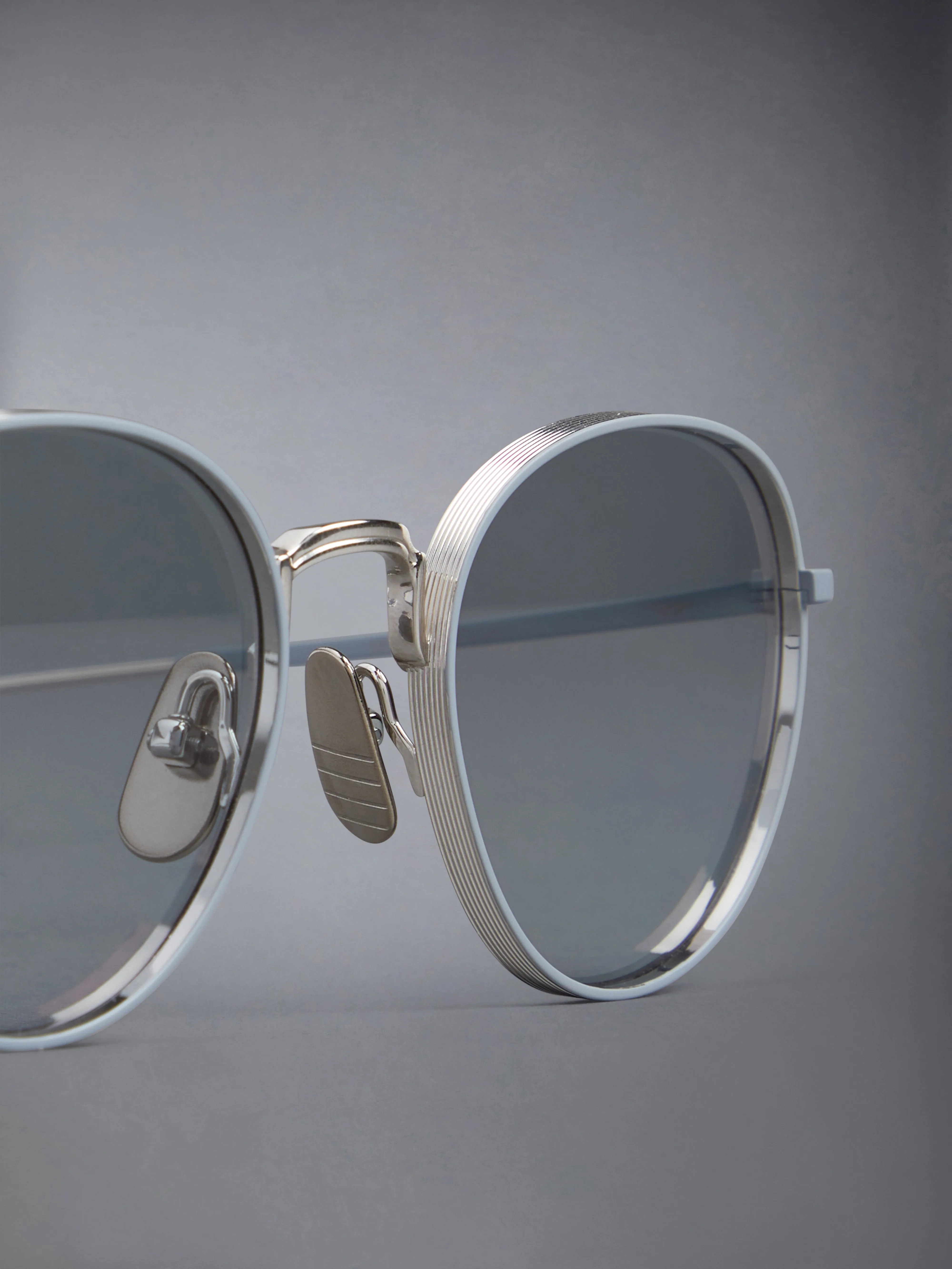TITANIUM ROUND SUNGLASSES sold by Thom Browne product image thumbnail 5