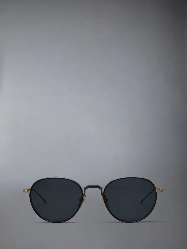 TITANIUM ROUND SUNGLASSES made by Thom Browne
