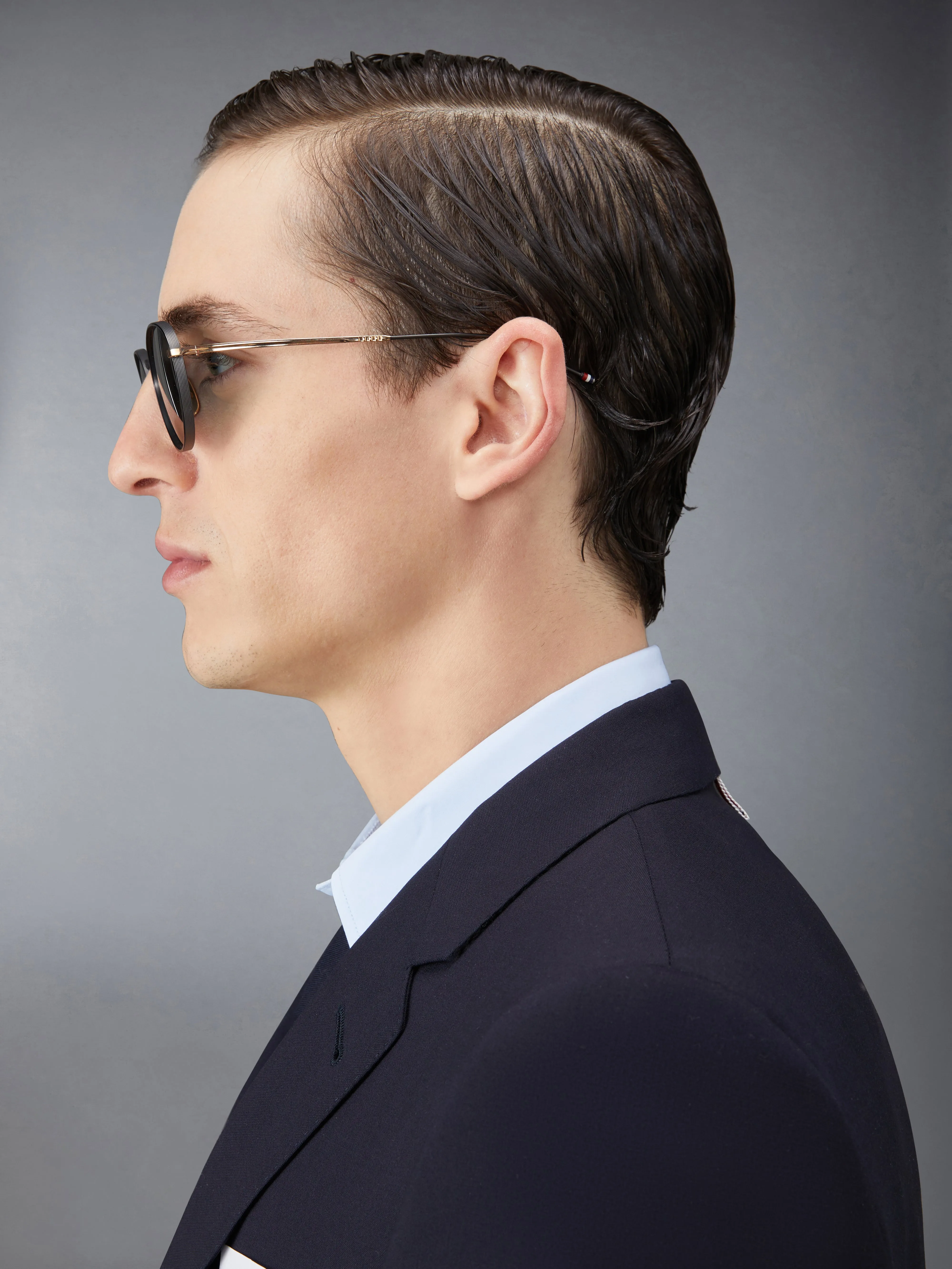 TITANIUM ROUND SUNGLASSES sold by Thom Browne product image thumbnail 3