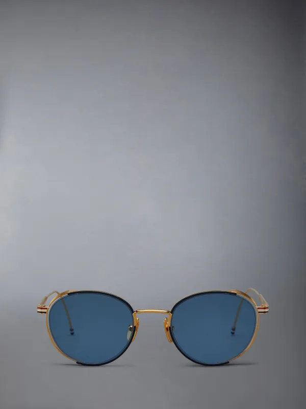TITANIUM ROUND SUNGLASSES sold by Thom Browne