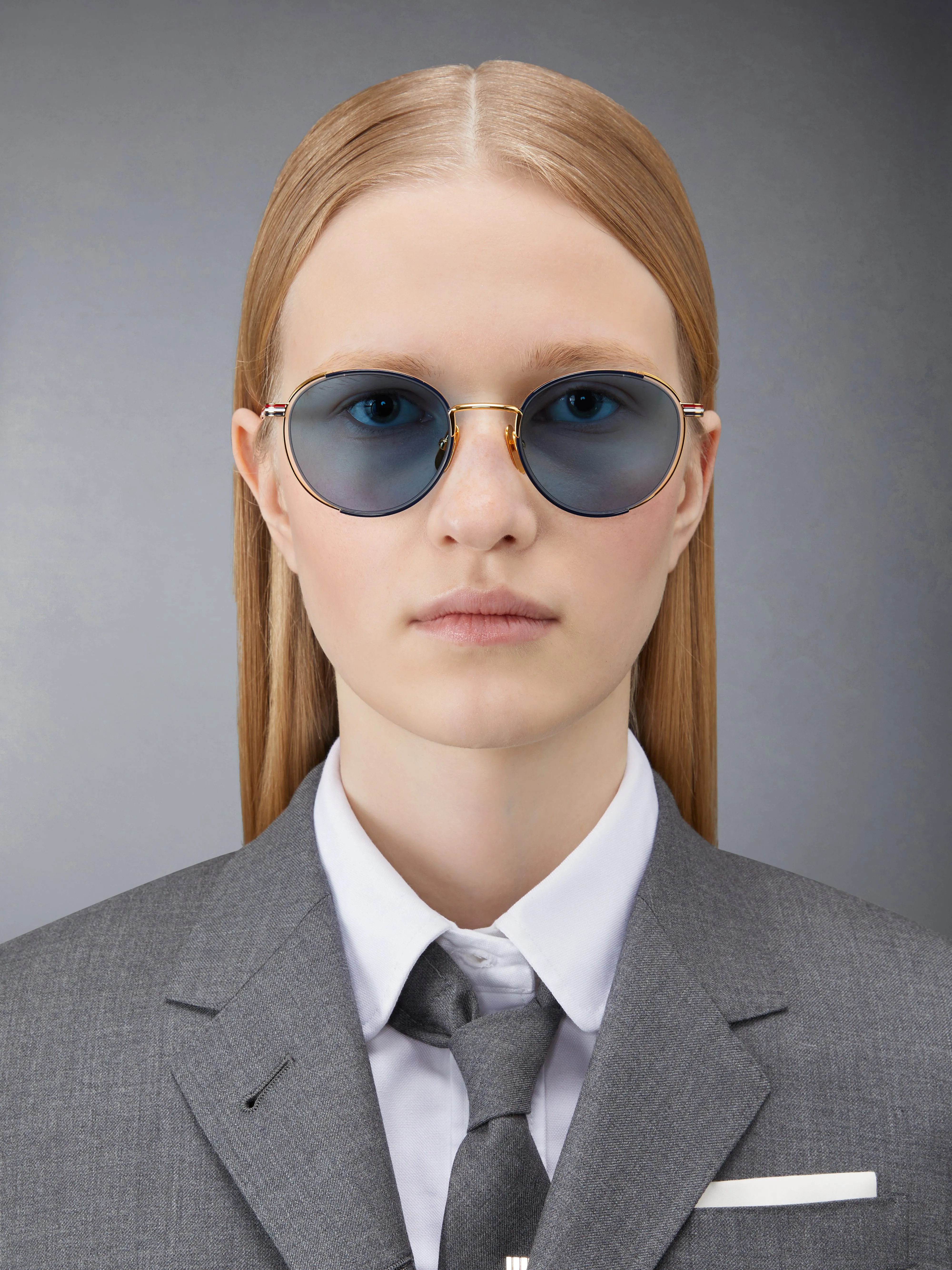 TITANIUM ROUND SUNGLASSES sold by Thom Browne product image thumbnail 2