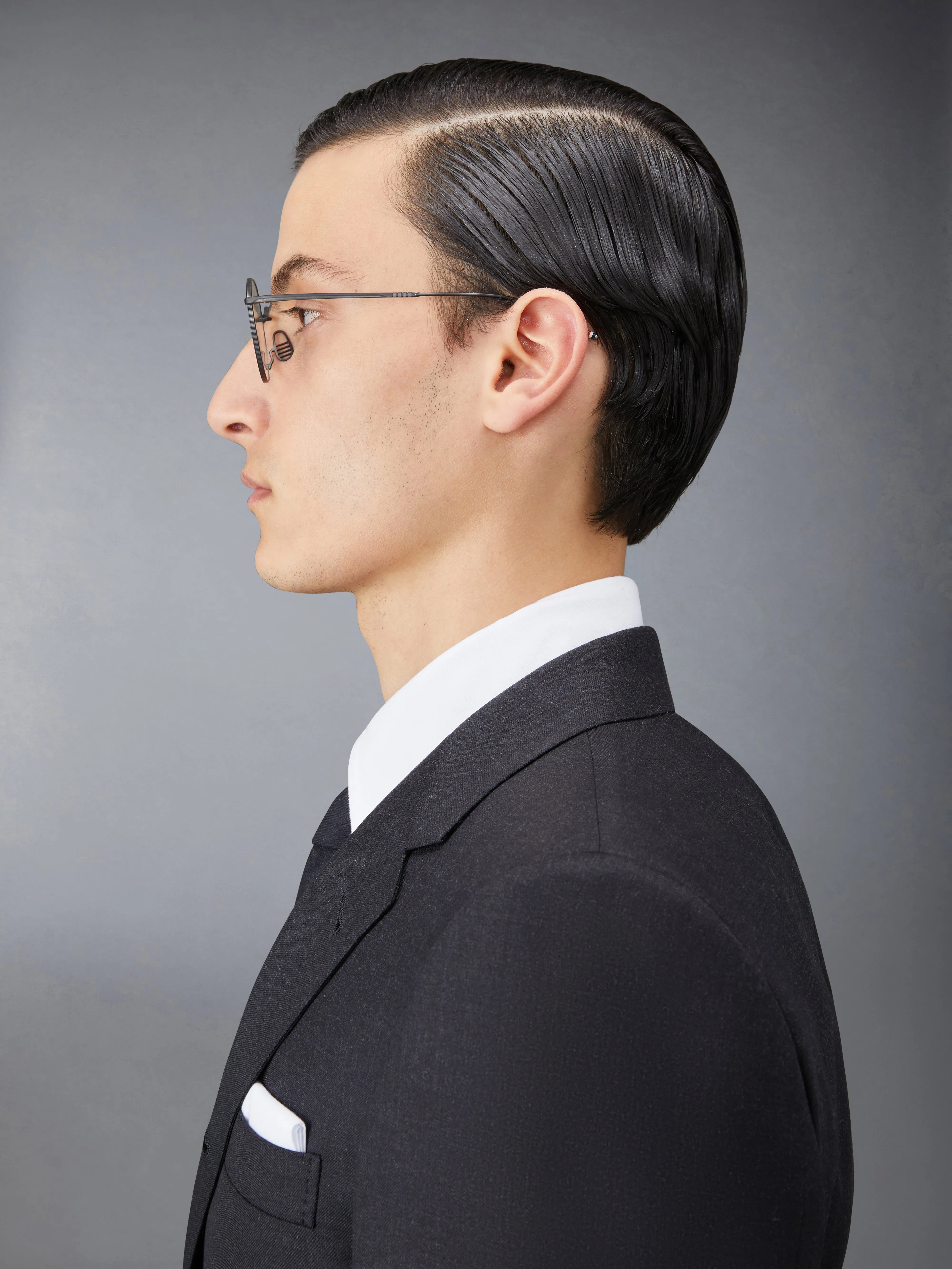 TITANIUM ROUND EYEGLASSES sold by Thom Browne product image thumbnail 3