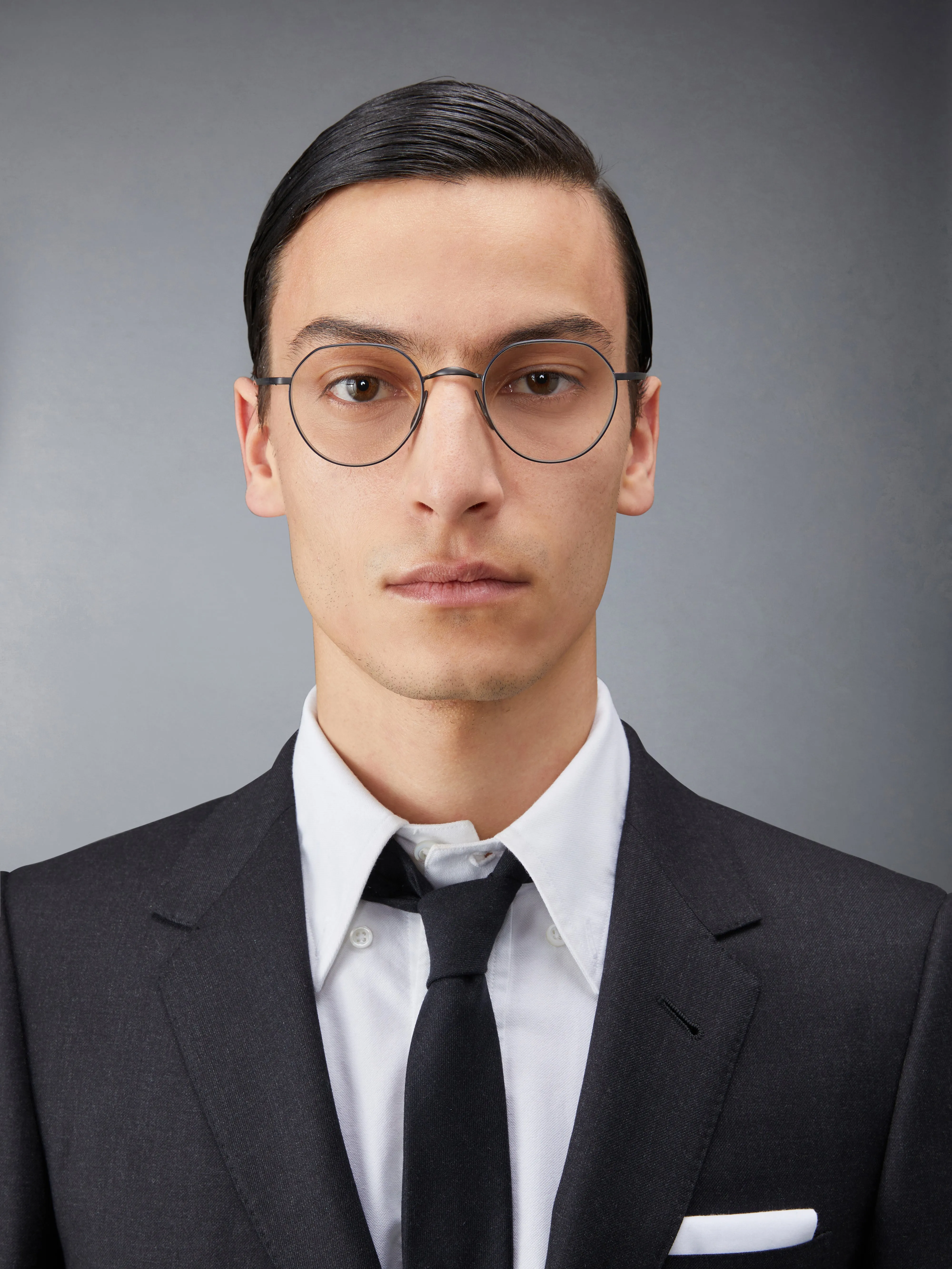 TITANIUM ROUND EYEGLASSES sold by Thom Browne product image thumbnail 2