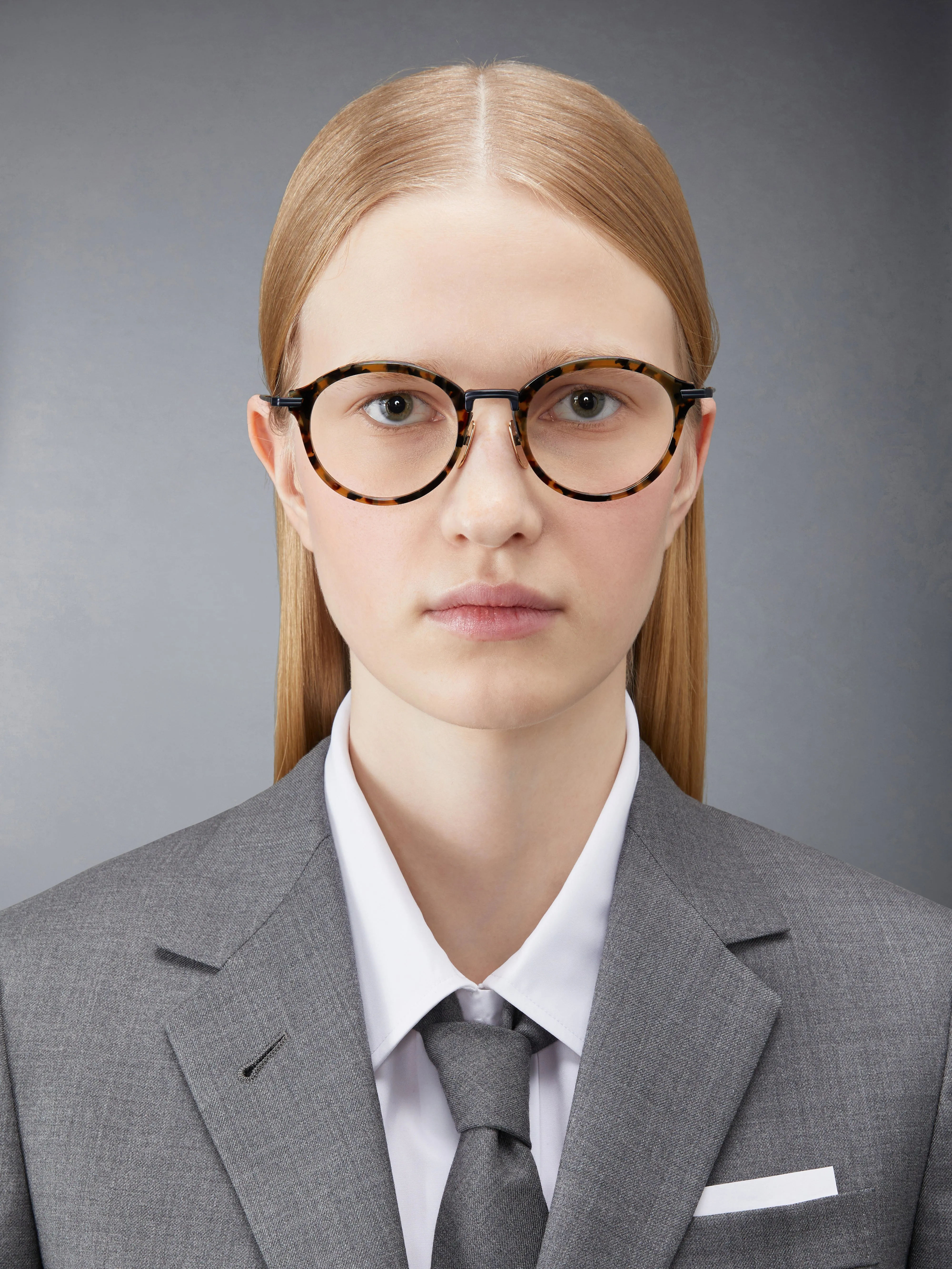ACETATE AND TITANIUM ROUND EYEGLASSES sold by Thom Browne product image thumbnail 2