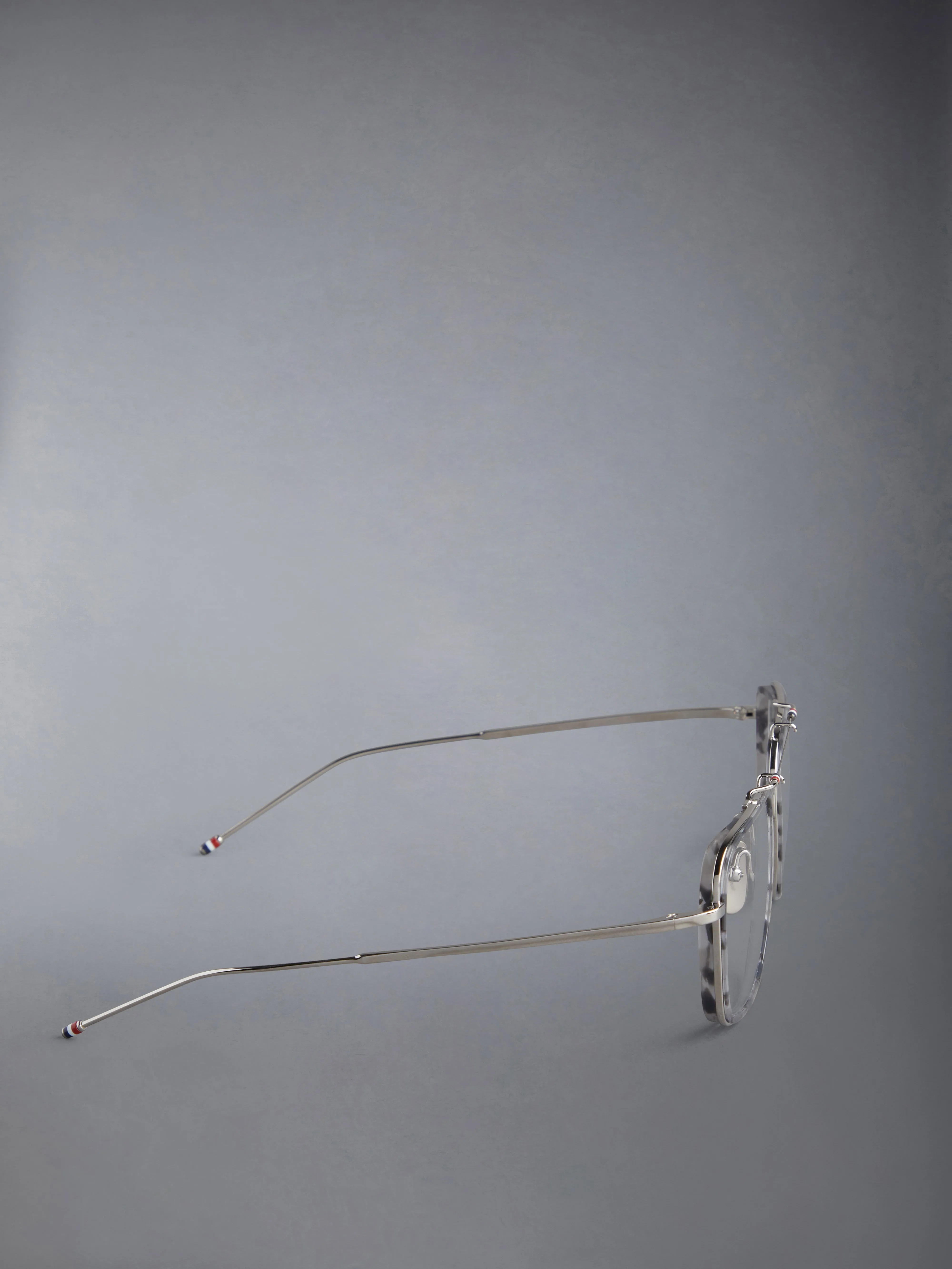 ACETATE AND TITANIUM RECTANGULAR AVIATOR EYEGLASSES sold by Thom Browne product image thumbnail 4