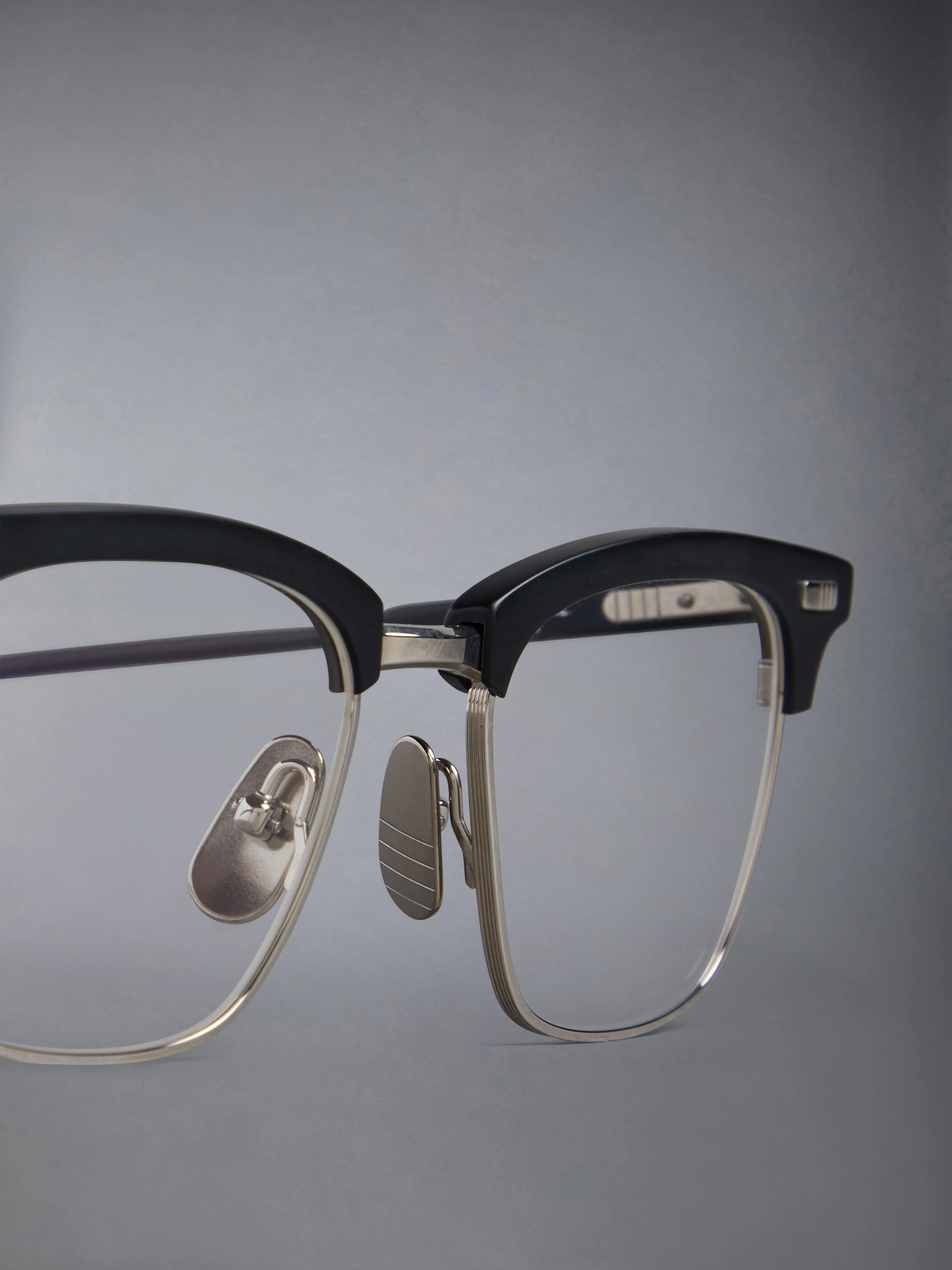 ACETATE AND TITANIUM RECTANGULAR EYEGLASSES sold by Thom Browne product image thumbnail 5