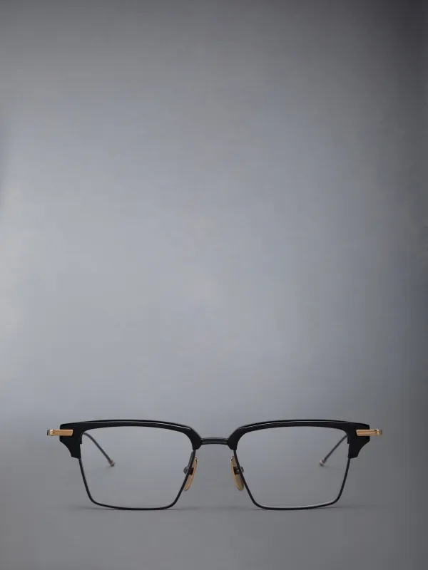 ACETATE AND TITANIUM RECTANGULAR EYEGLASSES sold by Thom Browne