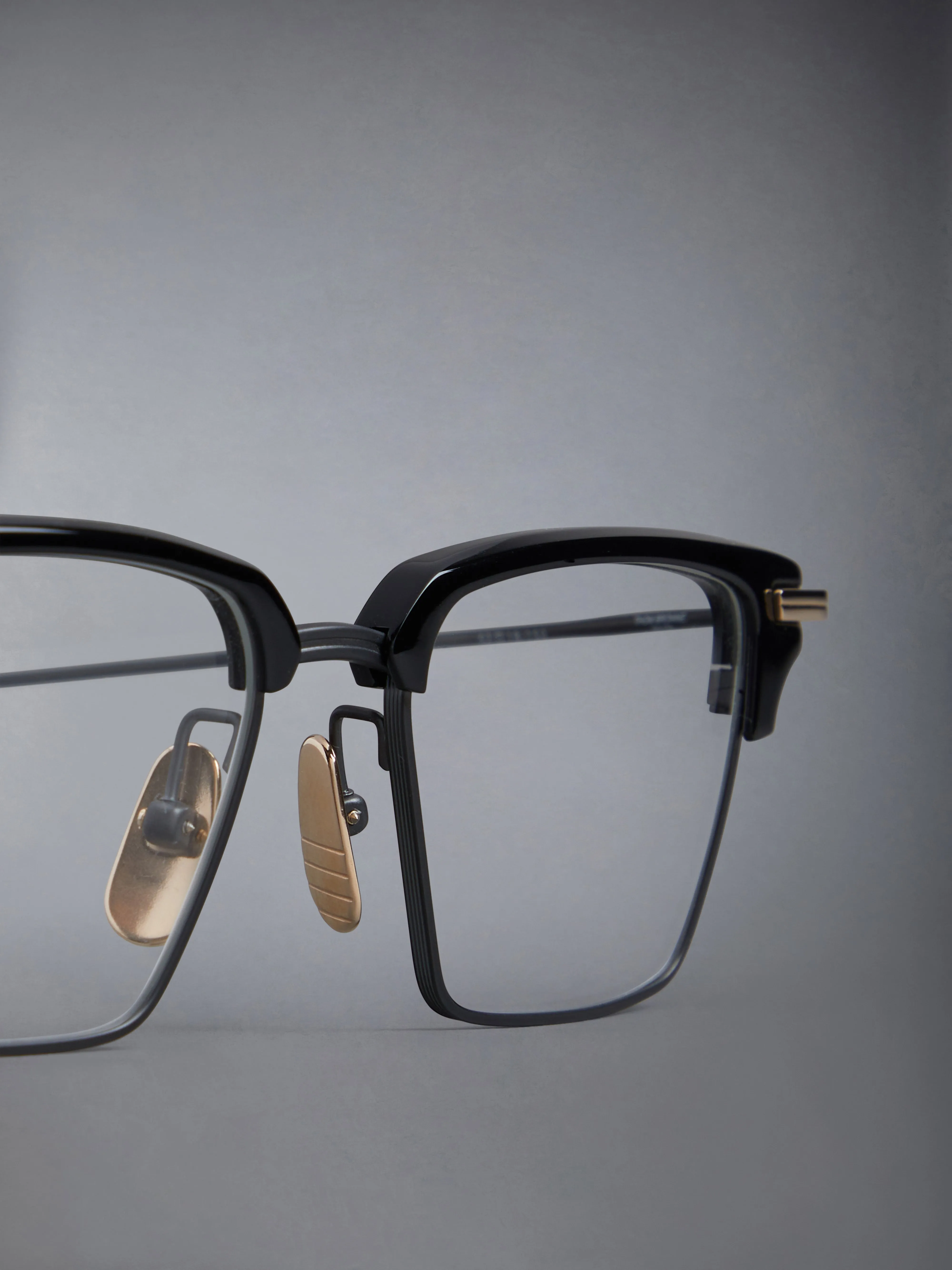 ACETATE AND TITANIUM RECTANGULAR EYEGLASSES sold by Thom Browne product image thumbnail 5