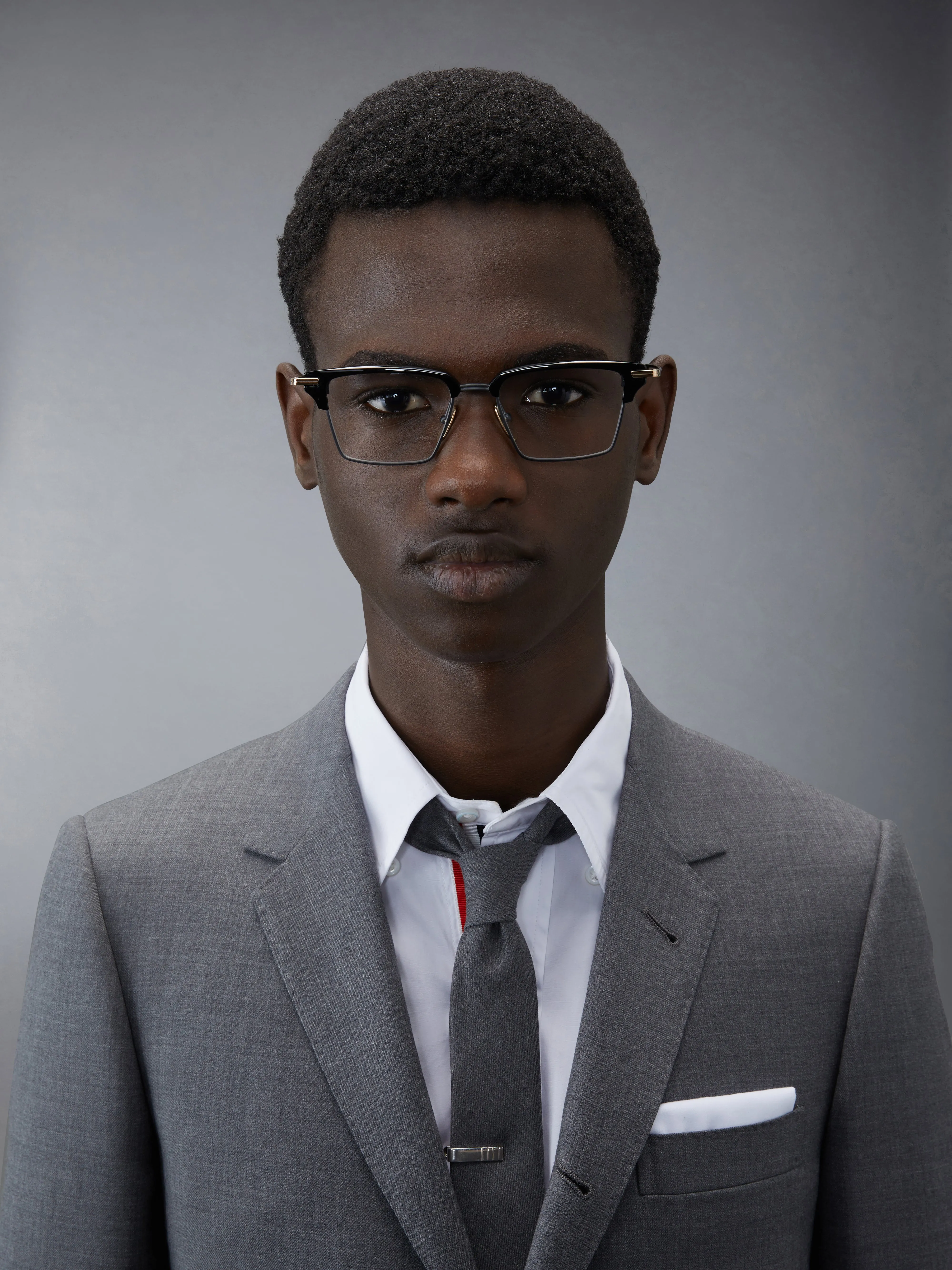 ACETATE AND TITANIUM RECTANGULAR EYEGLASSES sold by Thom Browne product image thumbnail 2