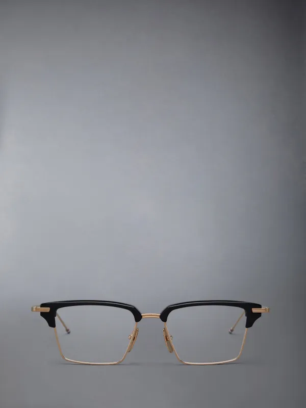 ACETATE AND TITANIUM RECTANGULAR EYEGLASSES sold by Thom Browne