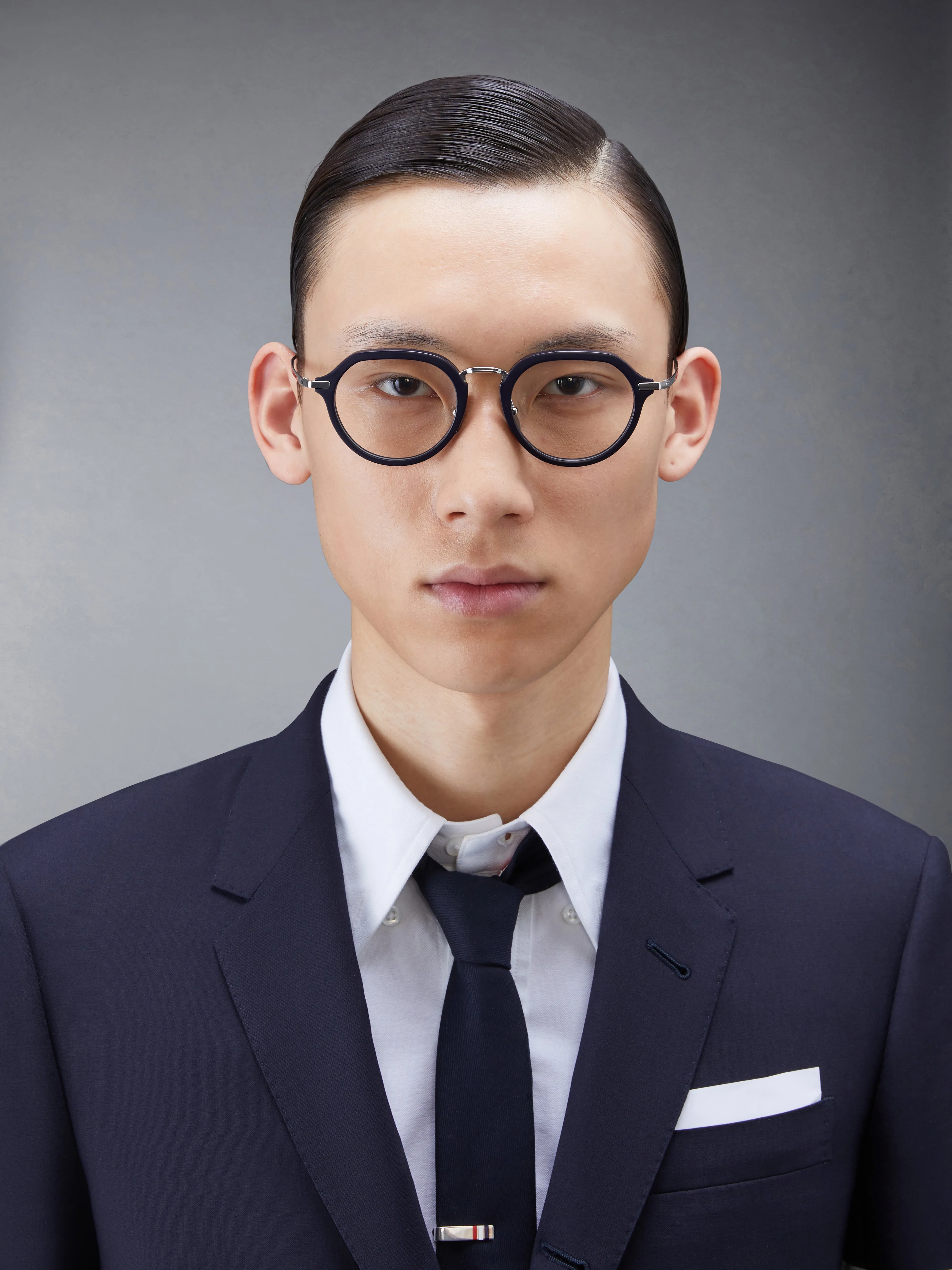 ACETATE AND TITANIUM ROUND EYEGLASSES sold by Thom Browne product image thumbnail 2