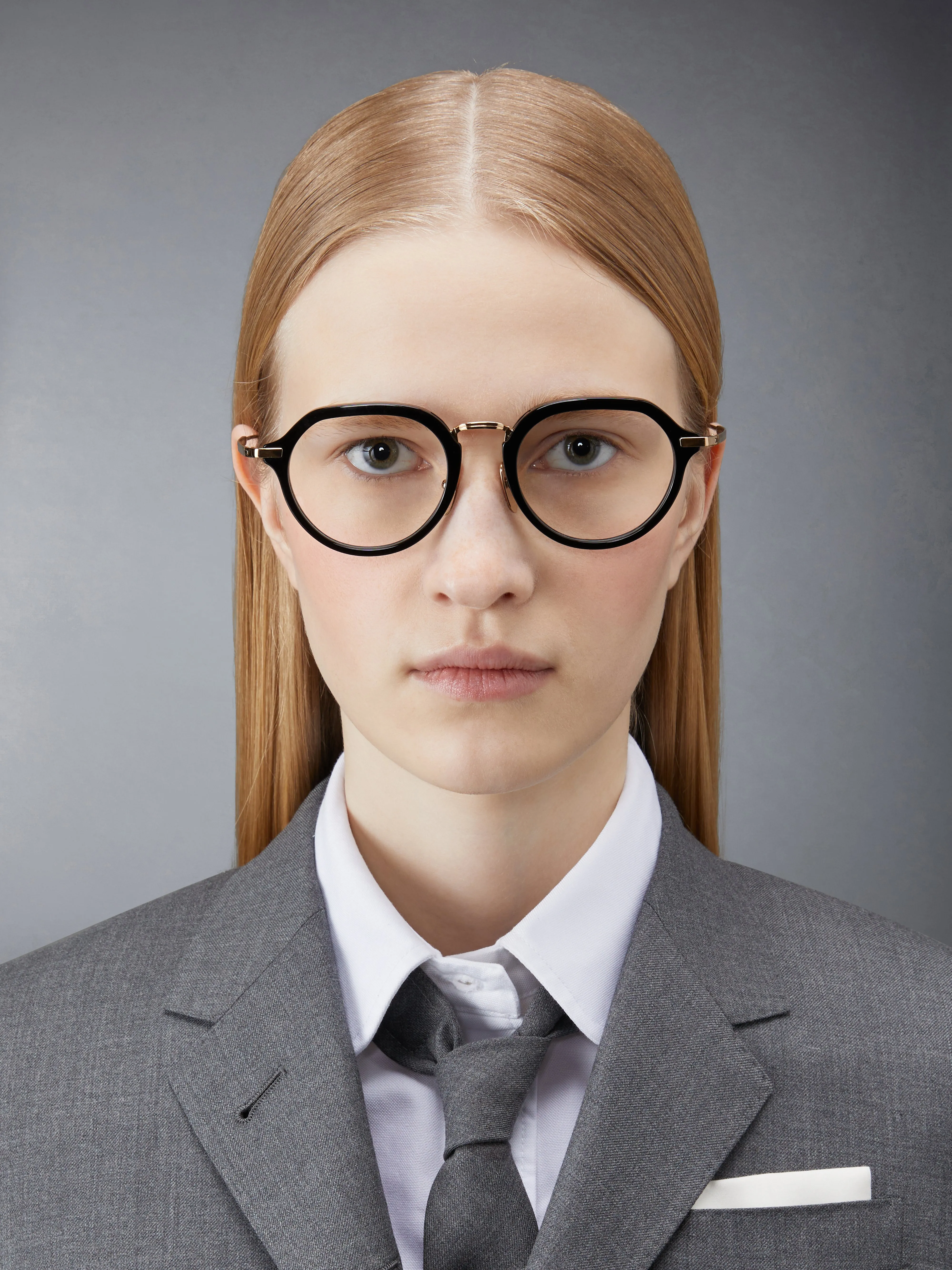 ACETATE AND TITANIUM ROUND EYEGLASSES sold by Thom Browne product image thumbnail 2