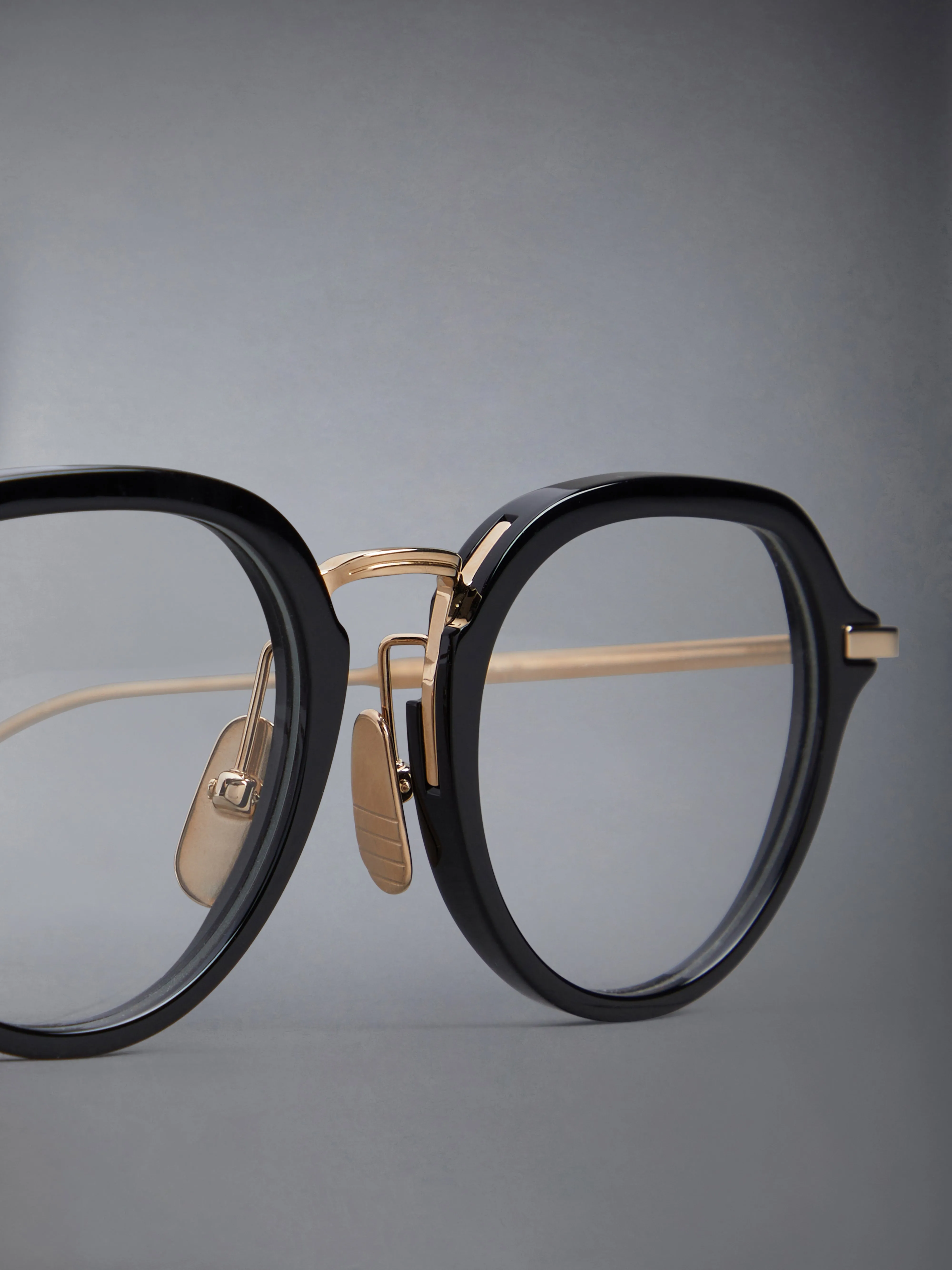 ACETATE AND TITANIUM ROUND EYEGLASSES sold by Thom Browne product image thumbnail 5