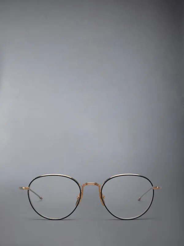 TITANIUM ROUND EYEGLASSES sold by Thom Browne