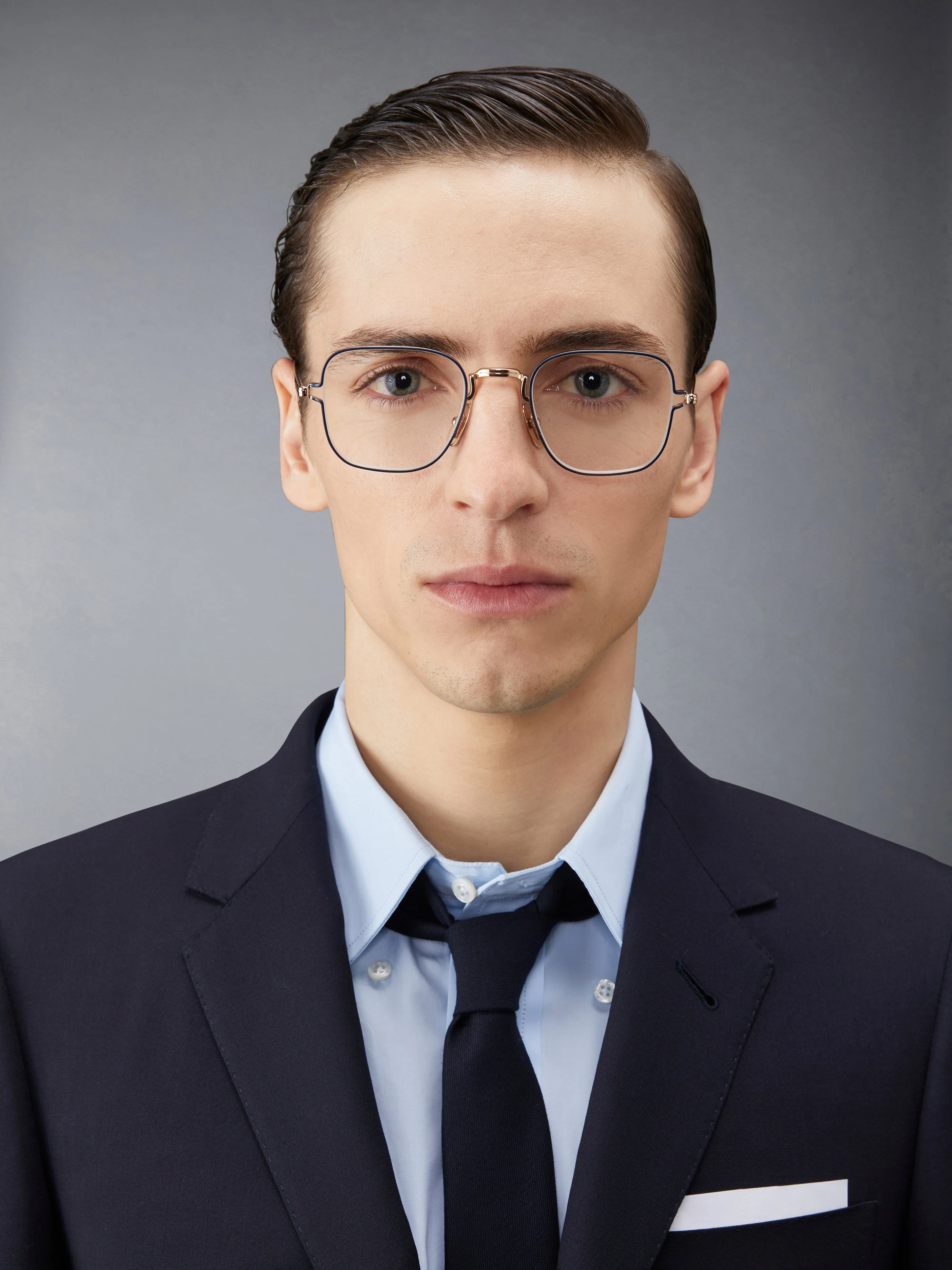 TITANIUM SQUARE EYEGLASSES sold by Thom Browne product image thumbnail 2