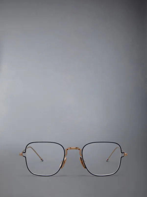 TITANIUM SQUARE EYEGLASSES made by Thom Browne