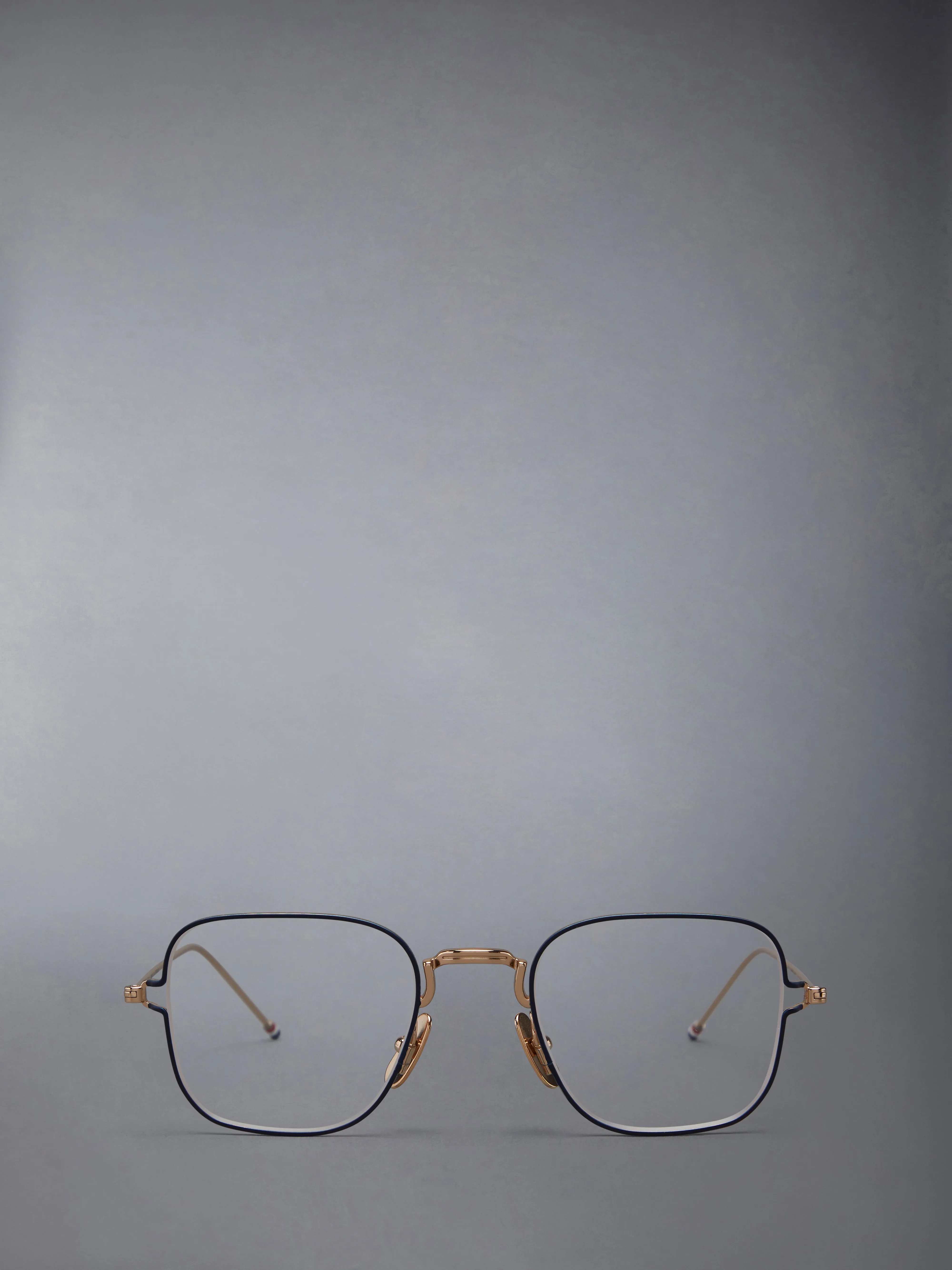 TITANIUM SQUARE EYEGLASSES sold by Thom Browne