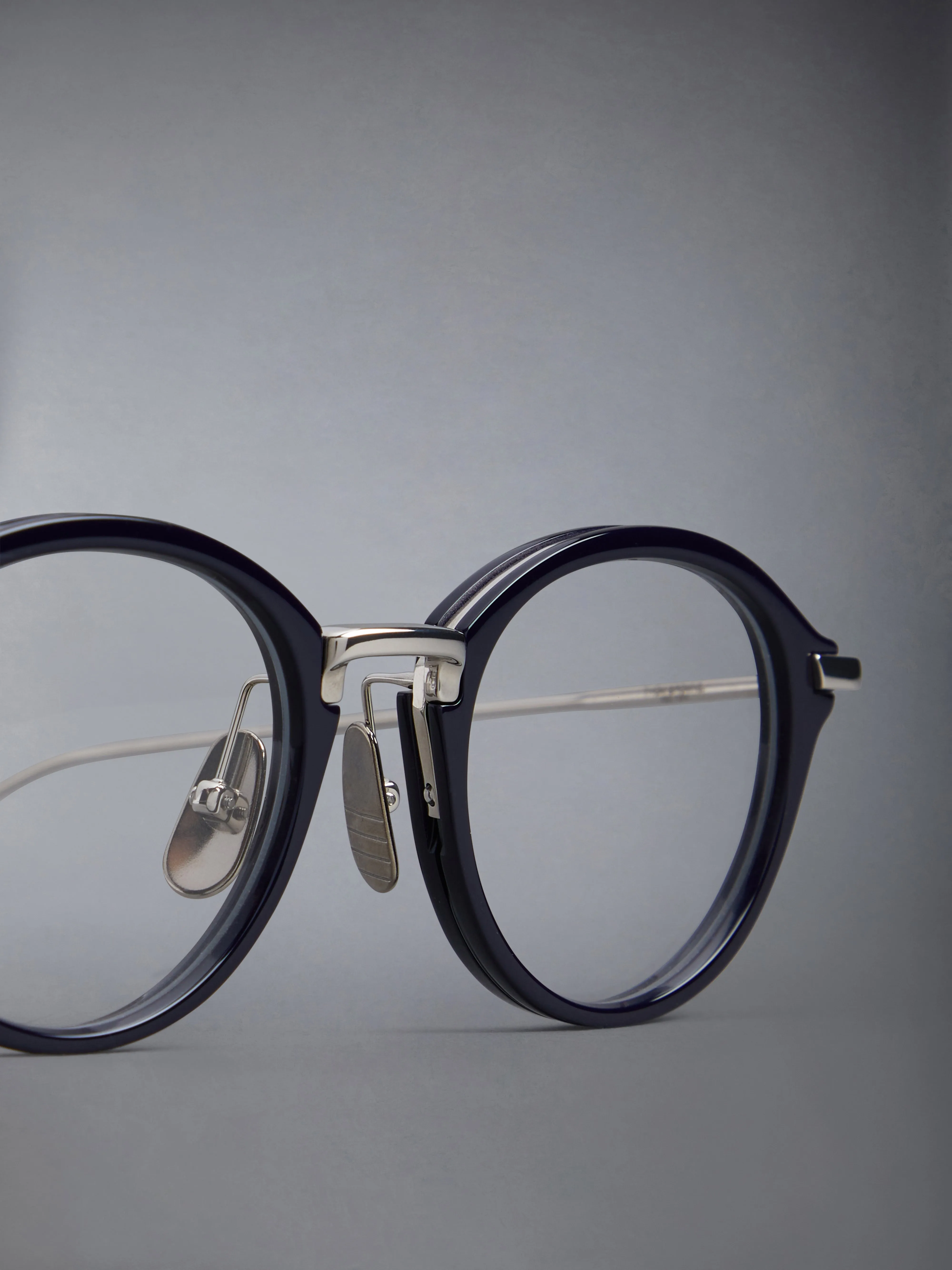 ACETATE AND TITANIUM ROUND EYEGLASSES sold by Thom Browne product image thumbnail 5