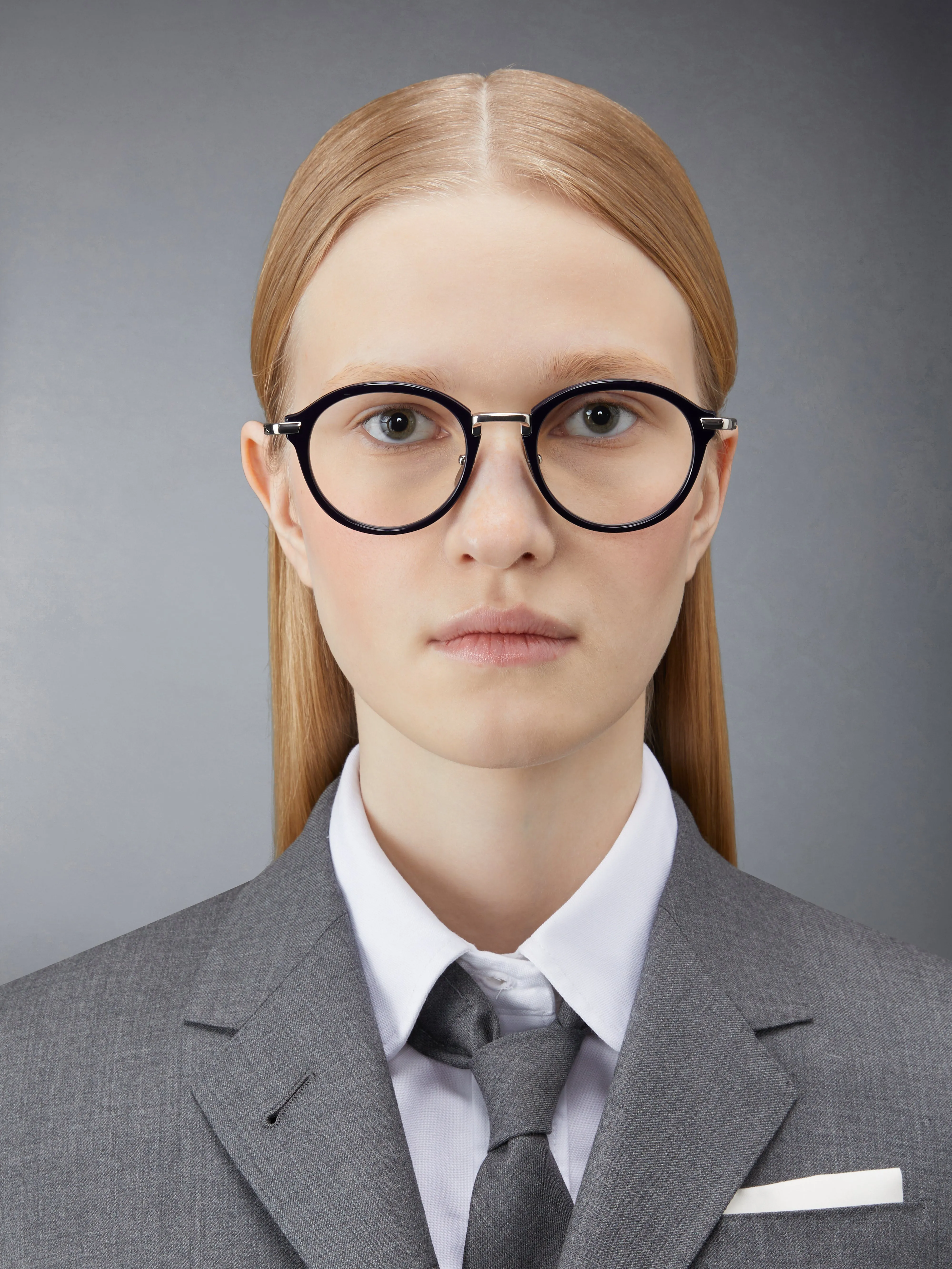 ACETATE AND TITANIUM ROUND EYEGLASSES sold by Thom Browne product image thumbnail 2