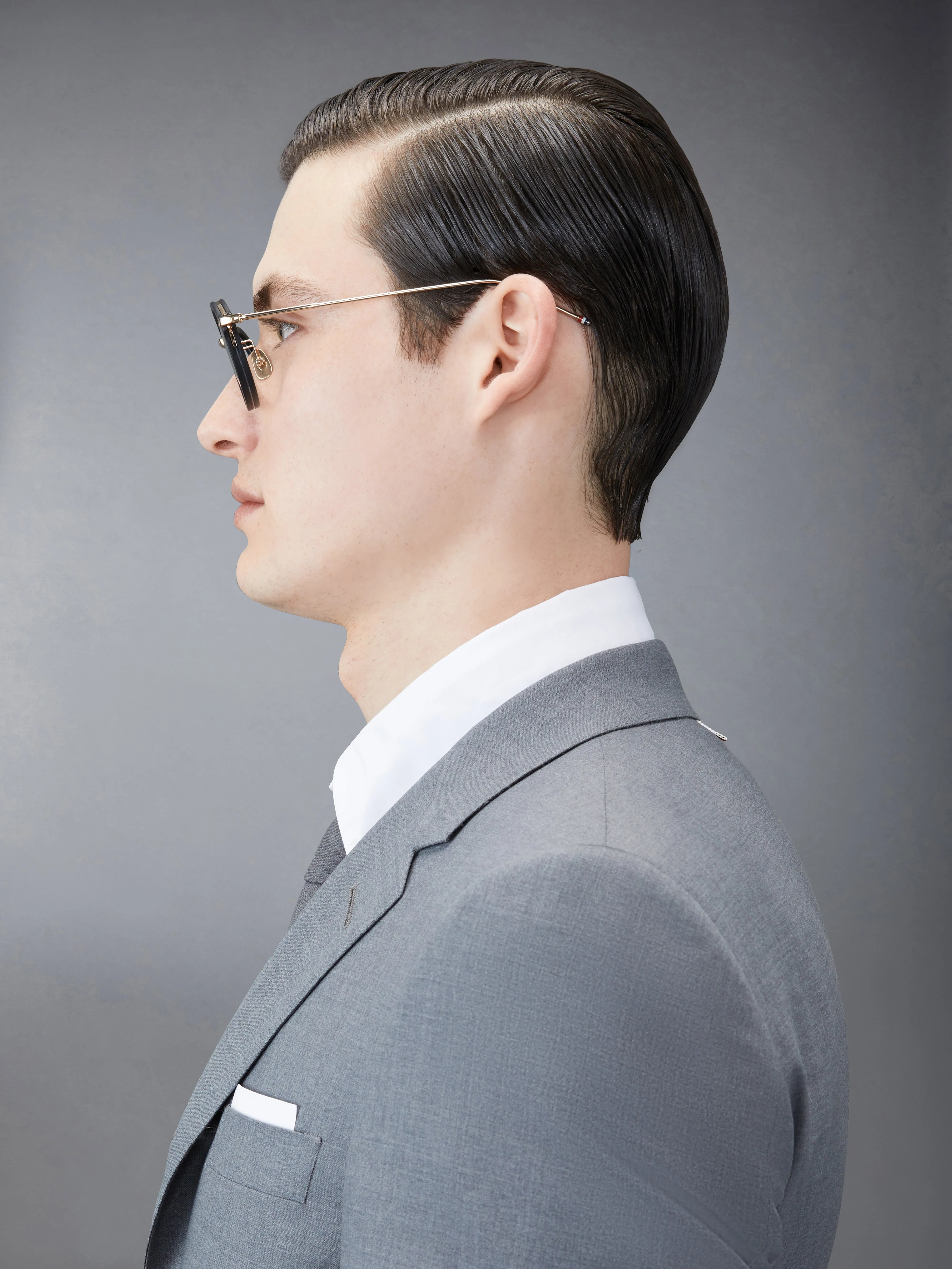 ACETATE AND TITANIUM ROUND EYEGLASSES sold by Thom Browne product image thumbnail 3