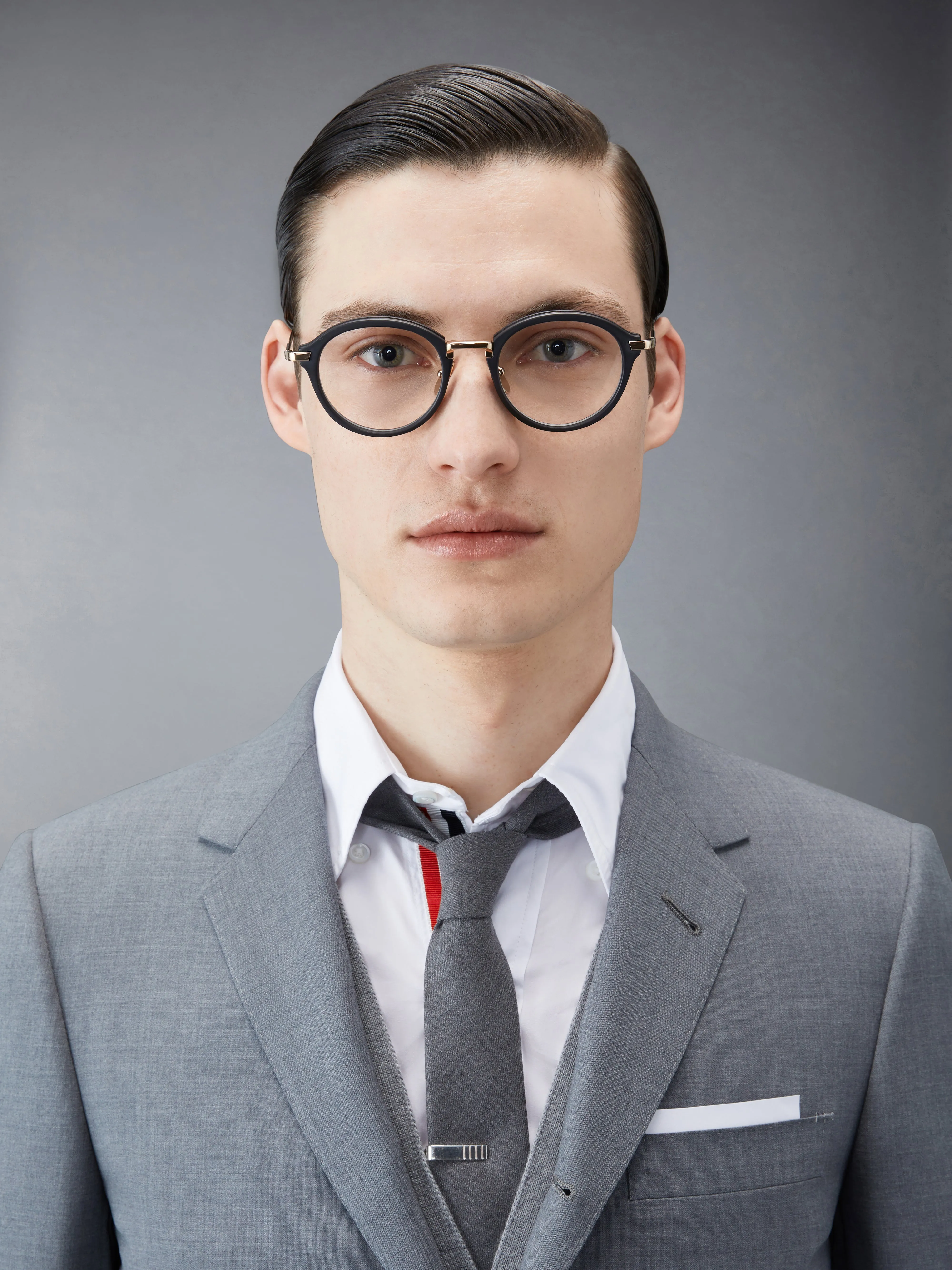 ACETATE AND TITANIUM ROUND EYEGLASSES sold by Thom Browne product image thumbnail 2
