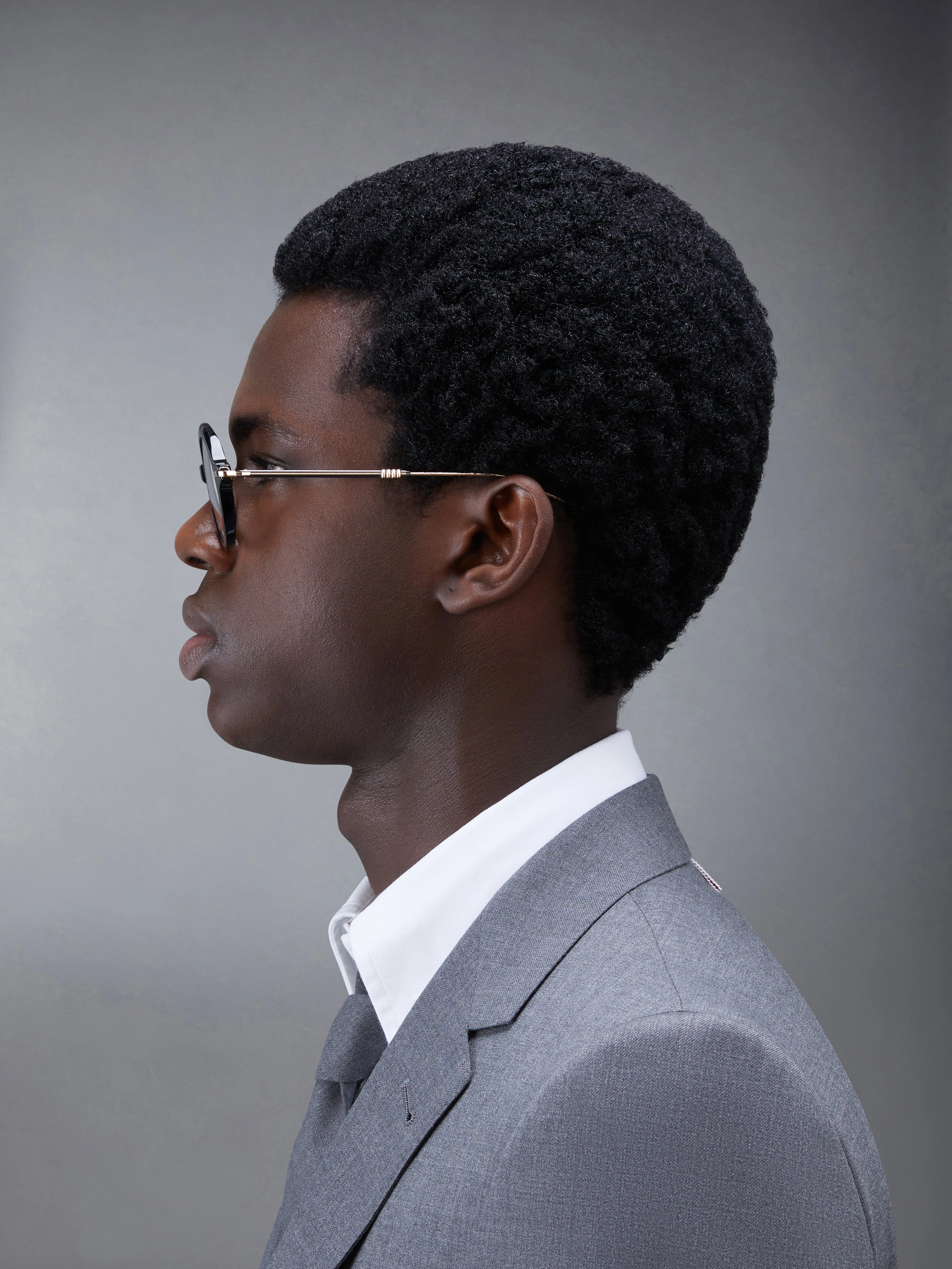 ACETATE AND TITANIUM ROUND EYEGLASSES sold by Thom Browne product image thumbnail 3