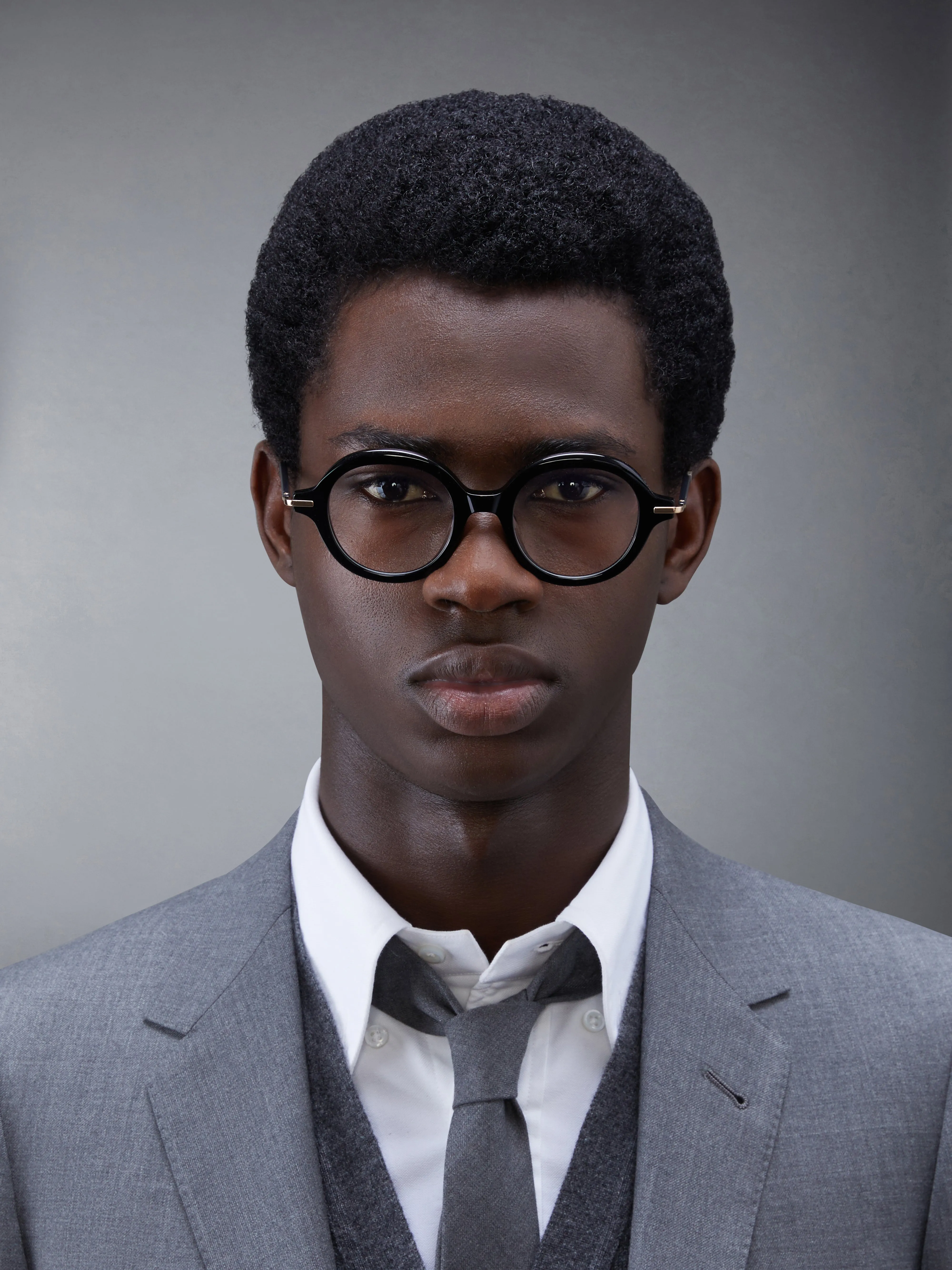 ACETATE AND TITANIUM ROUND EYEGLASSES sold by Thom Browne product image thumbnail 2