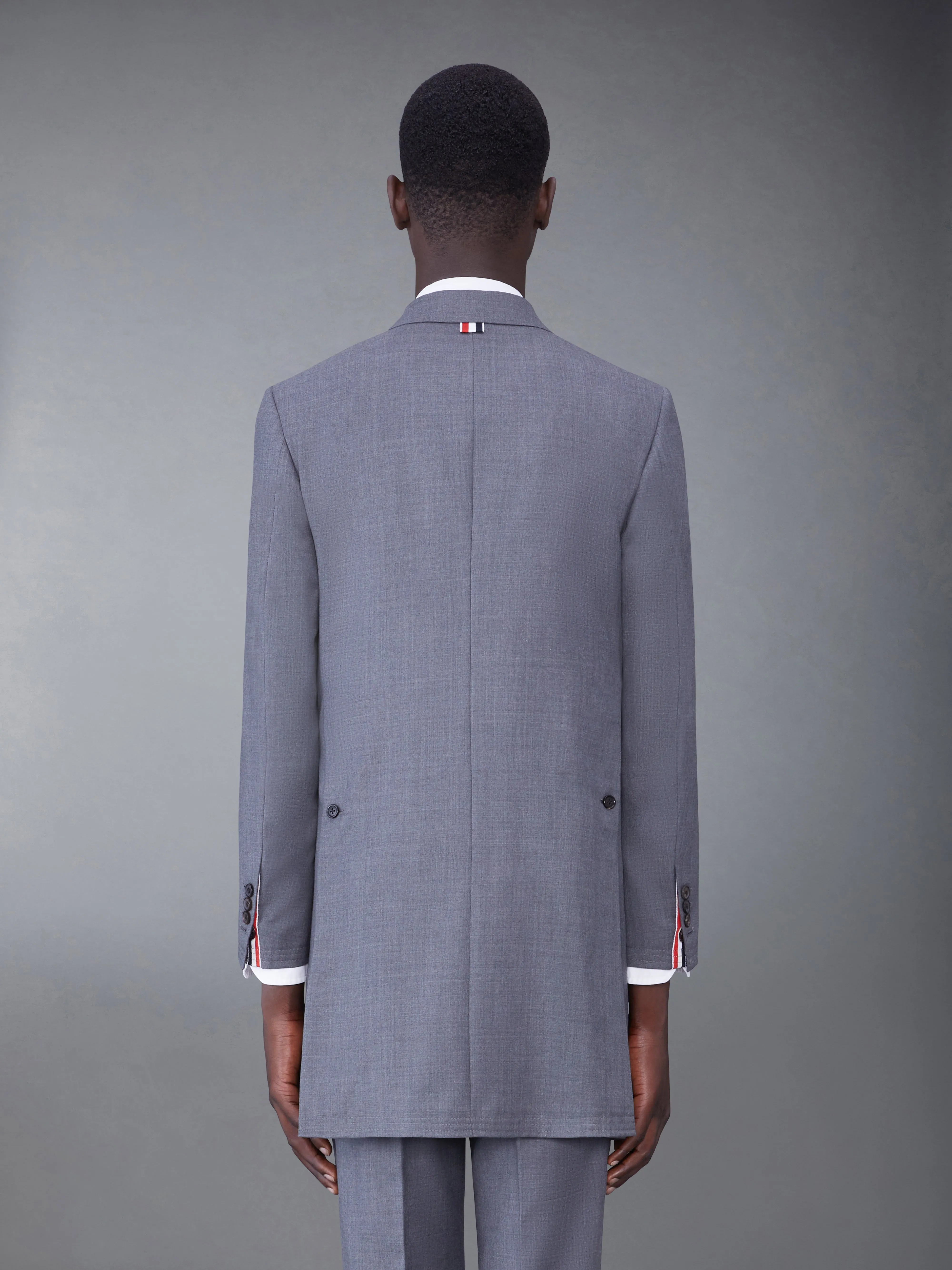 TWILL WOOL CLASSIC CHESTERFIELD OVERCOAT sold by Thom Browne product image thumbnail 2