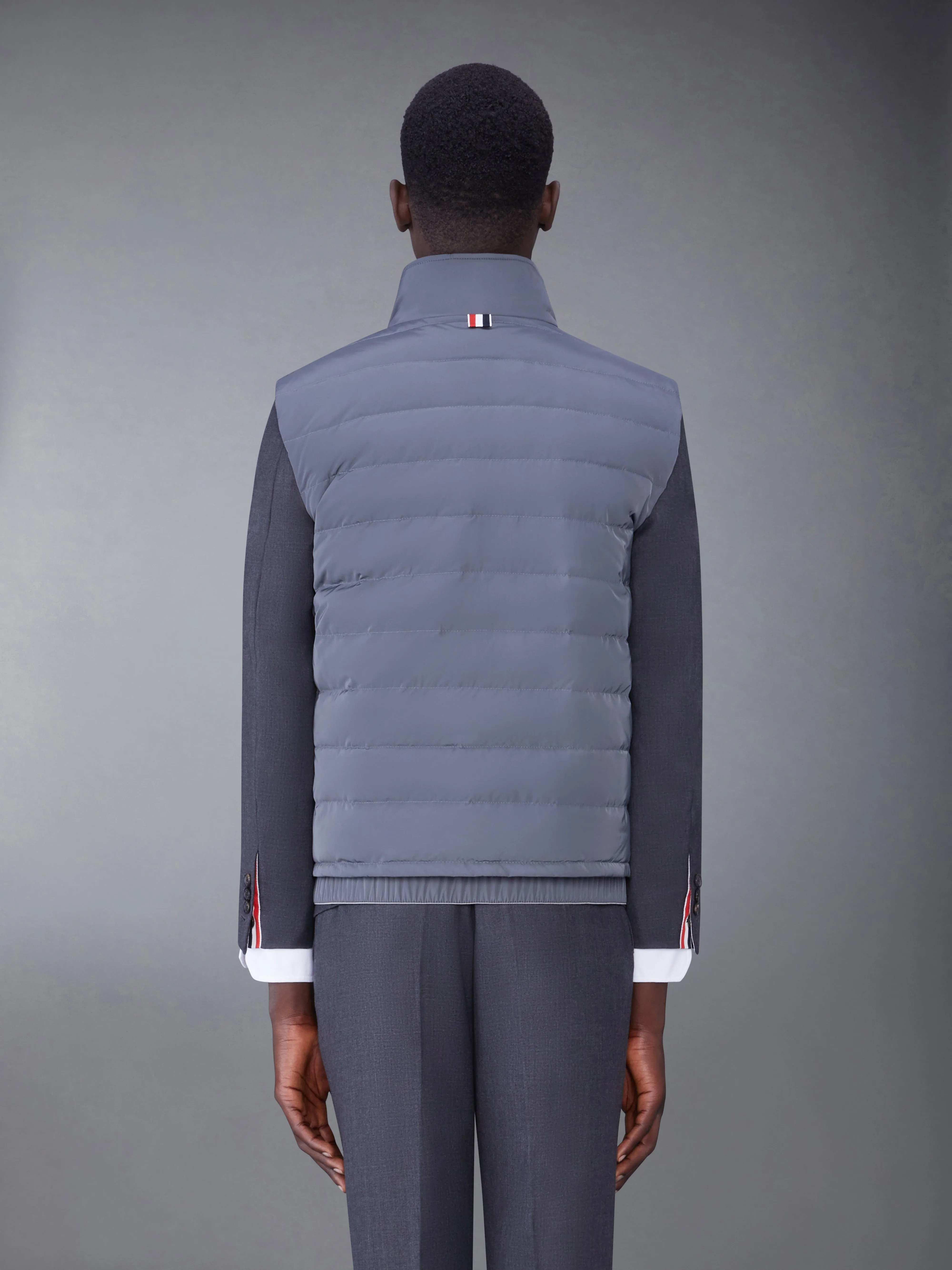POLY TWILL DOWN FILL 4-BAR SKI VEST sold by Thom Browne product image thumbnail 2