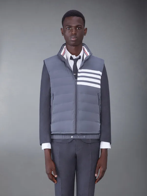 POLY TWILL DOWN FILL 4-BAR SKI VEST sold by Thom Browne