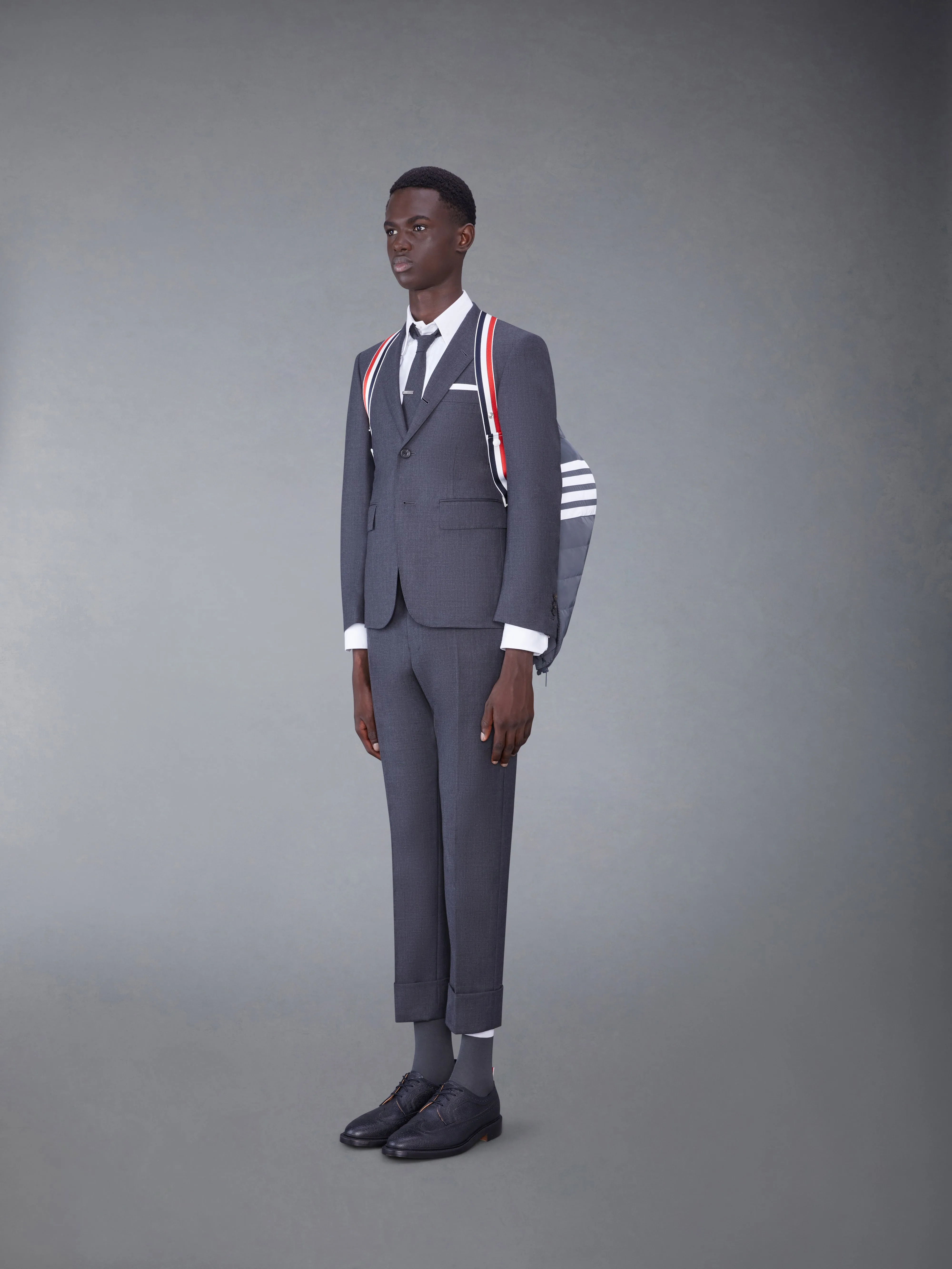 POLY TWILL DOWN FILL 4-BAR SKI VEST sold by Thom Browne product image thumbnail 4