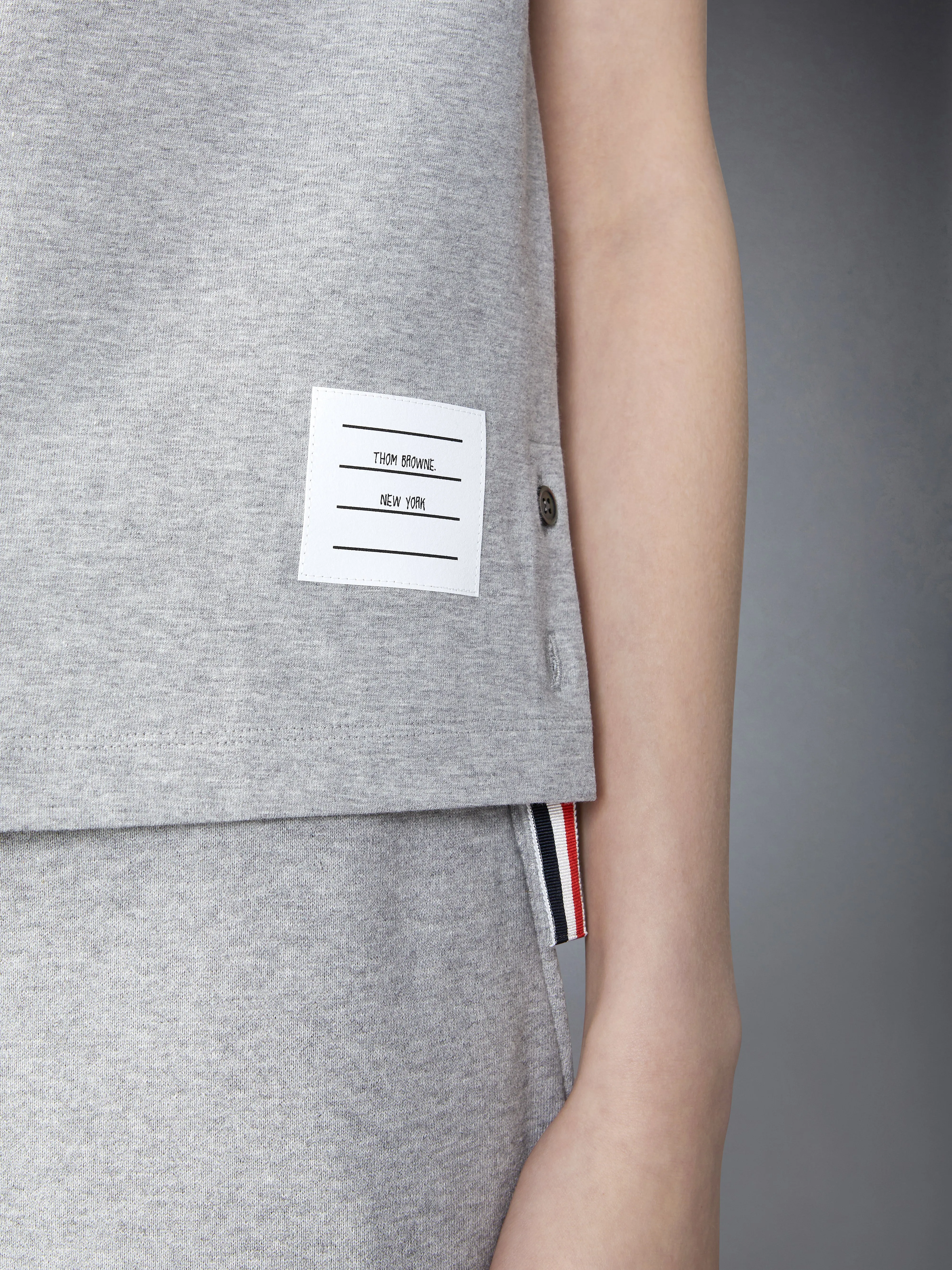 MEDIUM WEIGHT JERSEY BOXY FIT POCKET TEE sold by Thom Browne product image thumbnail 4