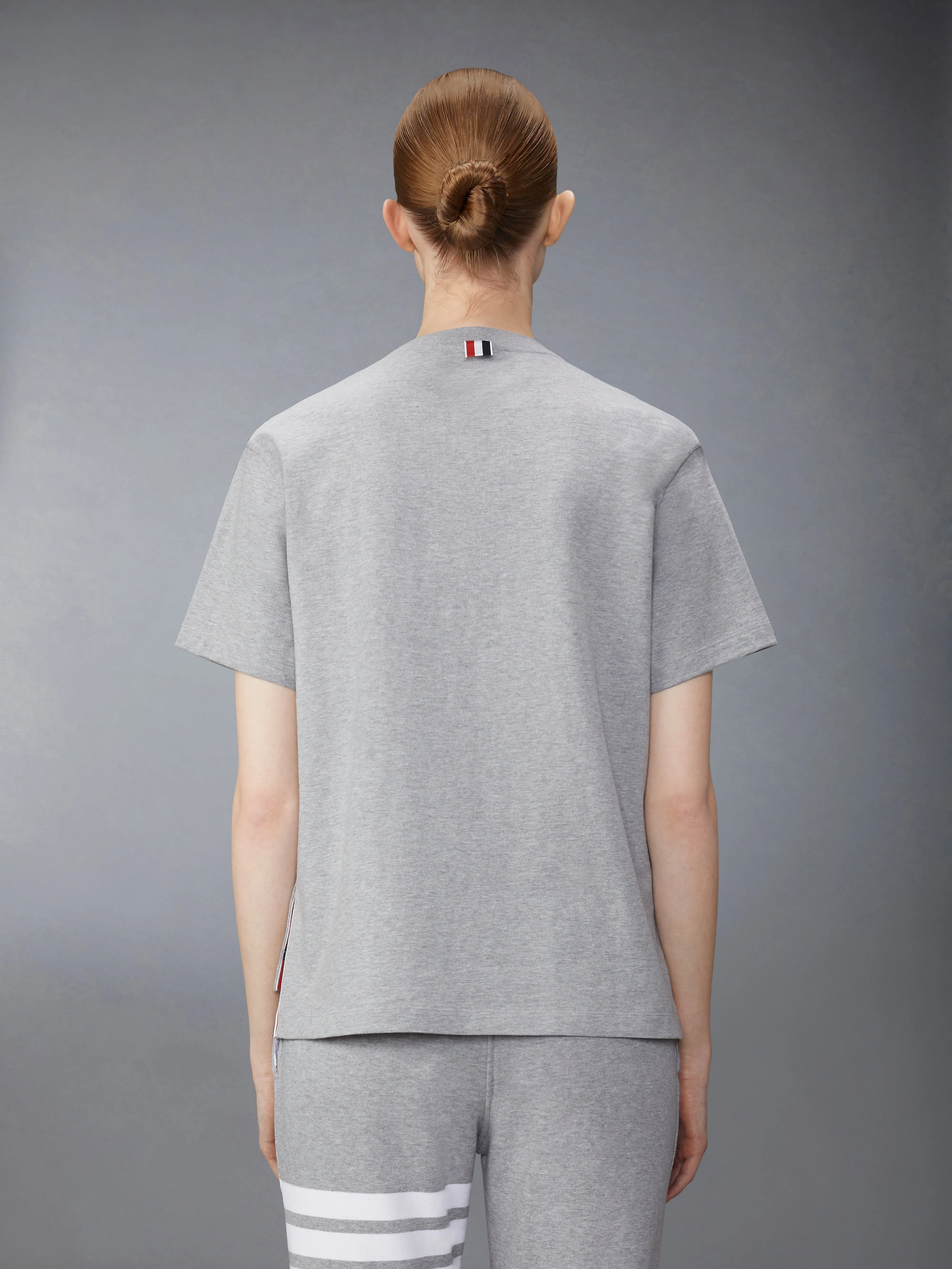 MEDIUM WEIGHT JERSEY BOXY FIT POCKET TEE sold by Thom Browne product image thumbnail 2