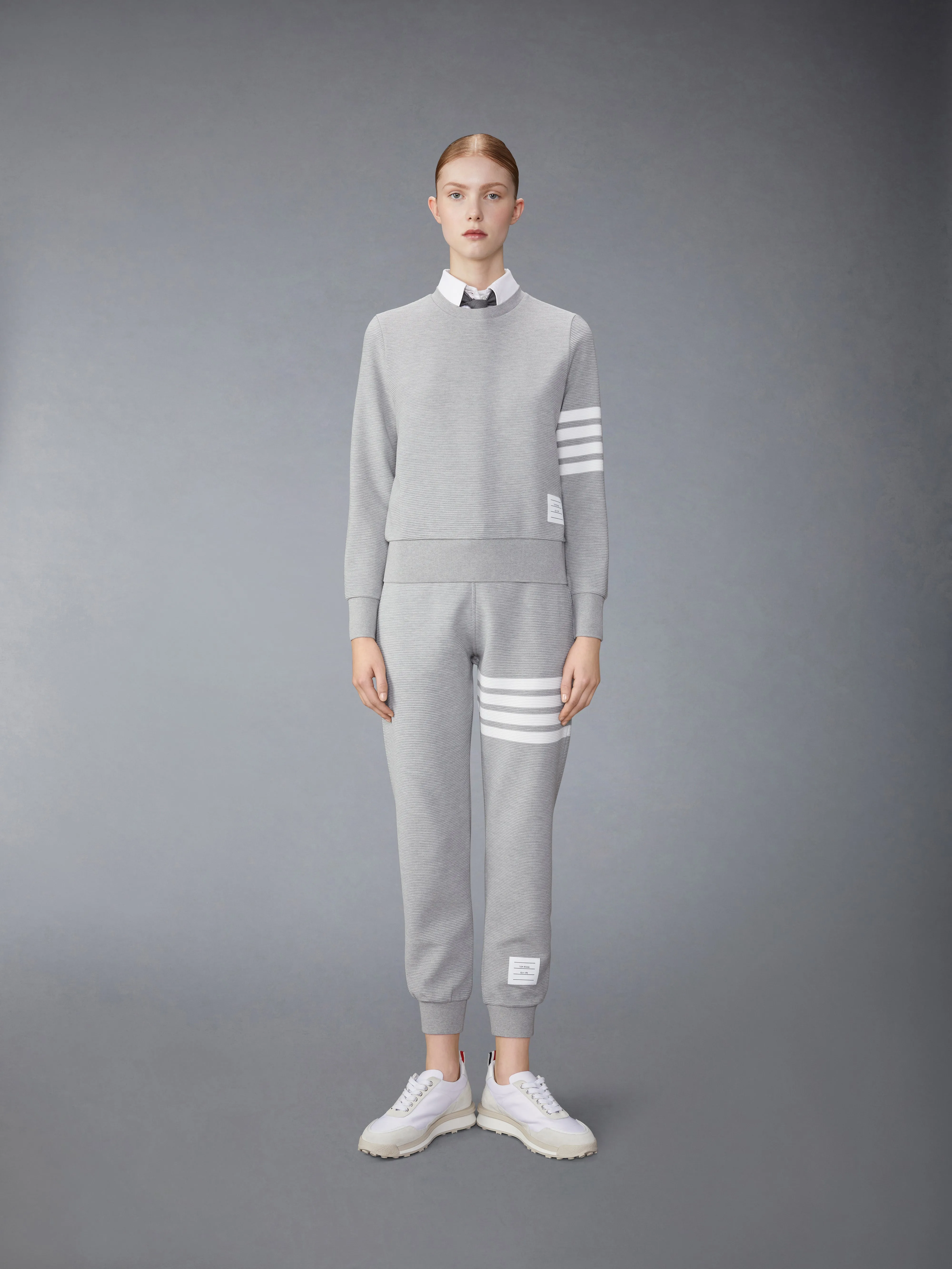 COTTON OTTOMAN RIB 4-BAR SWEATPANTS sold by Thom Browne product image thumbnail 4