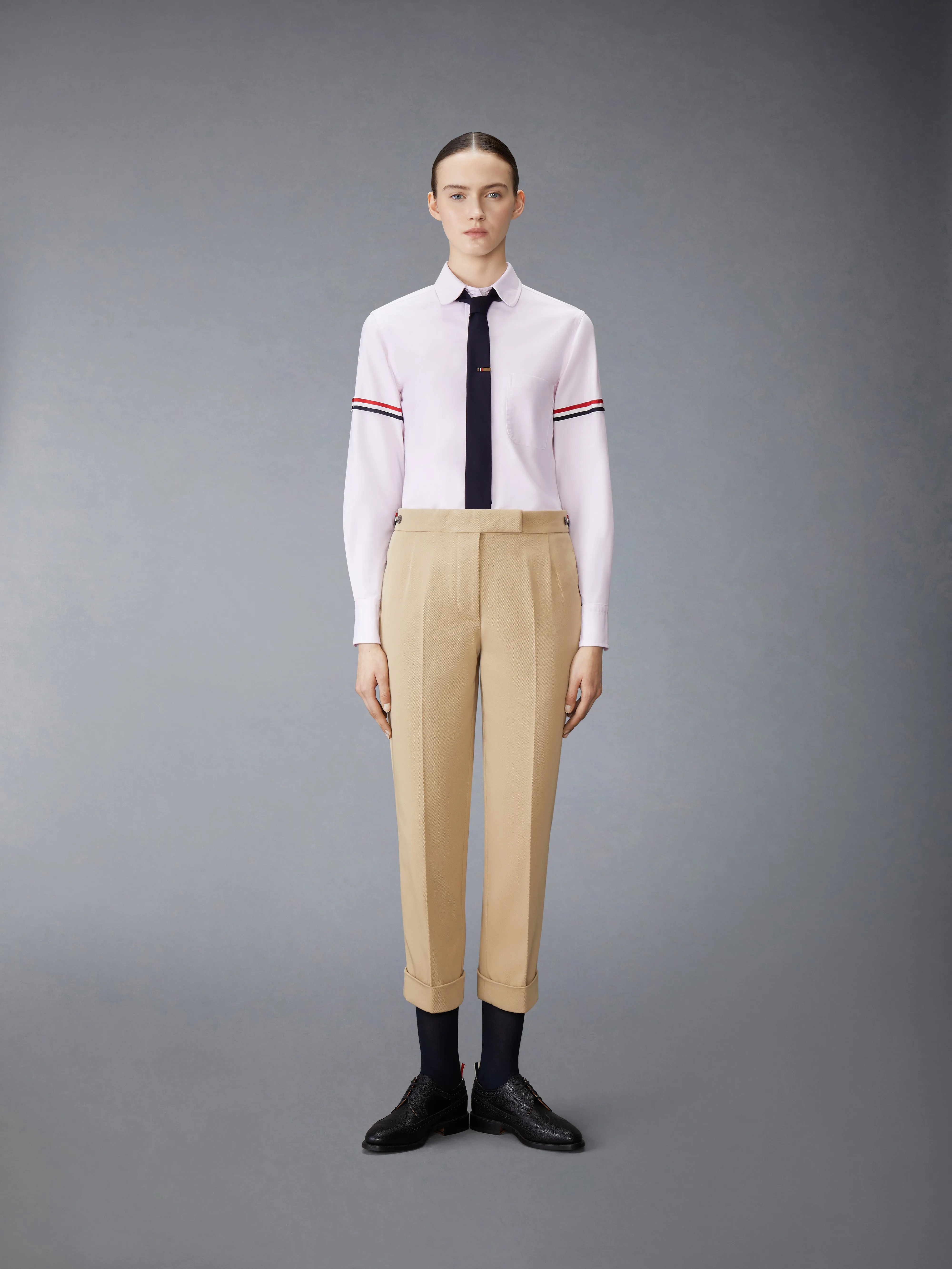 OXFORD ARMBAND CLASSIC ROUND COLLAR SHIRT sold by Thom Browne product image thumbnail 5