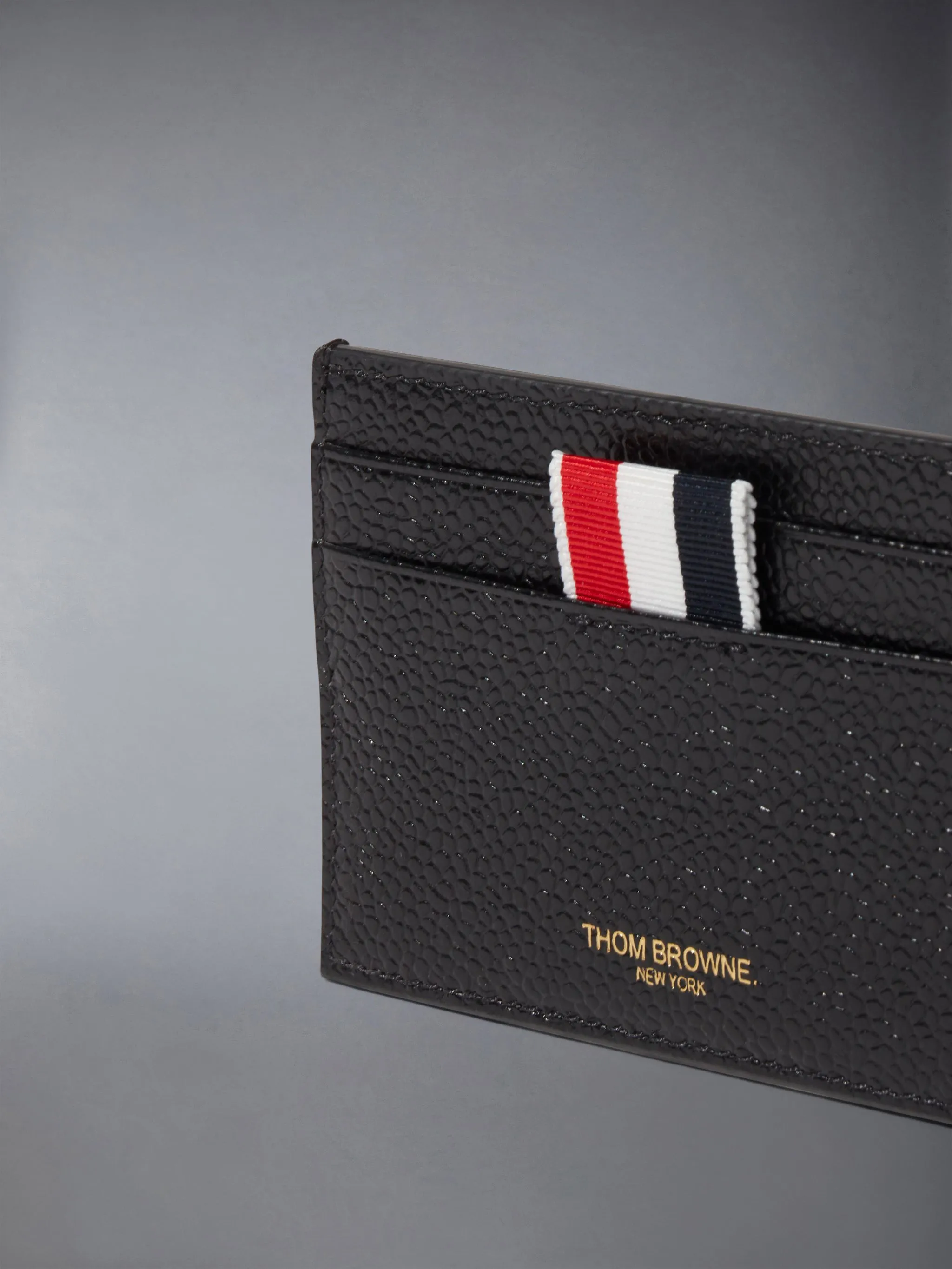 PEBBLE GRAIN DOUBLE SIDE CARD HOLDER sold by Thom Browne product image thumbnail 2