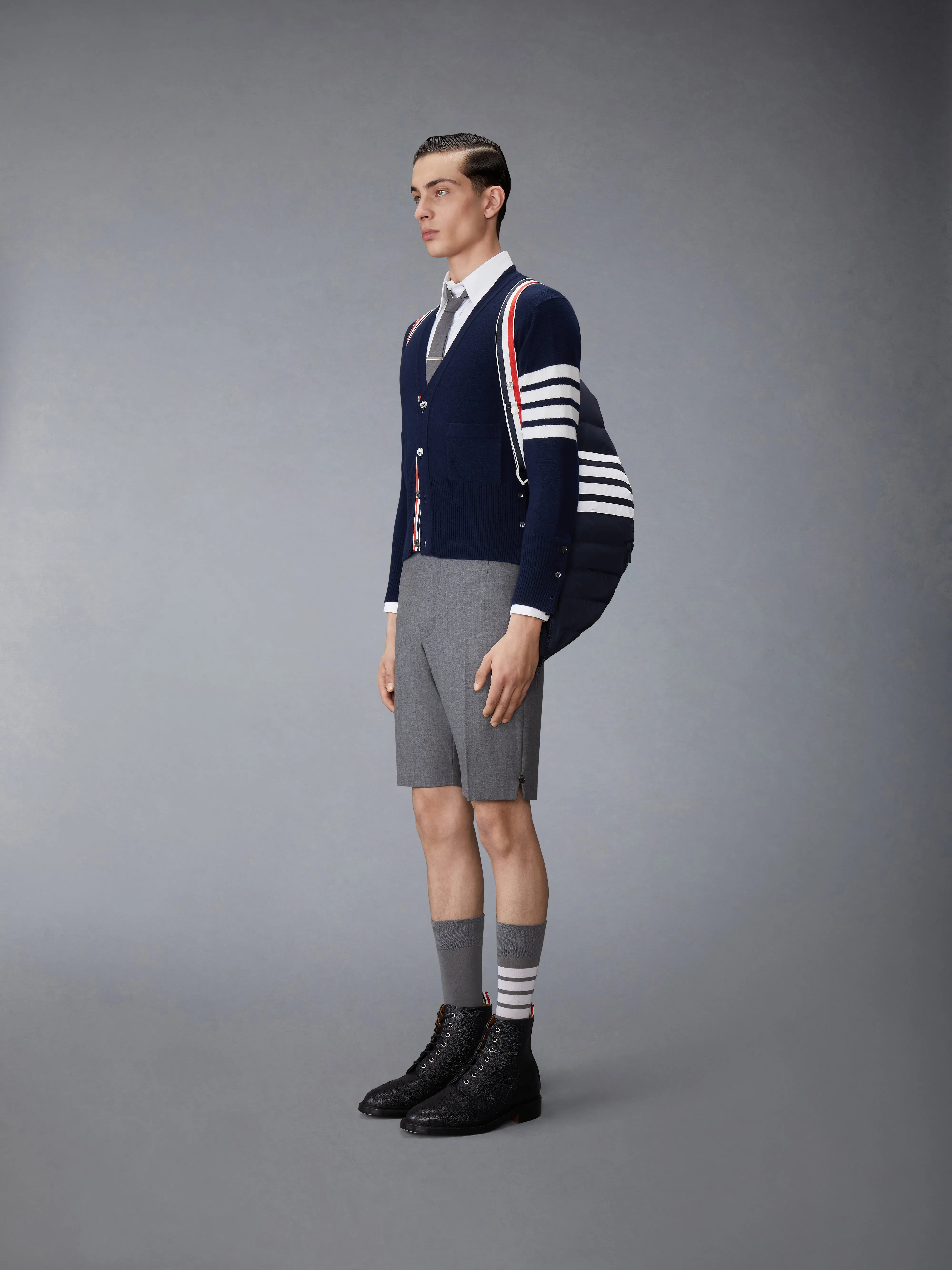 POLY TWILL DOWN FILL 4-BAR SKI VEST sold by Thom Browne product image thumbnail 4