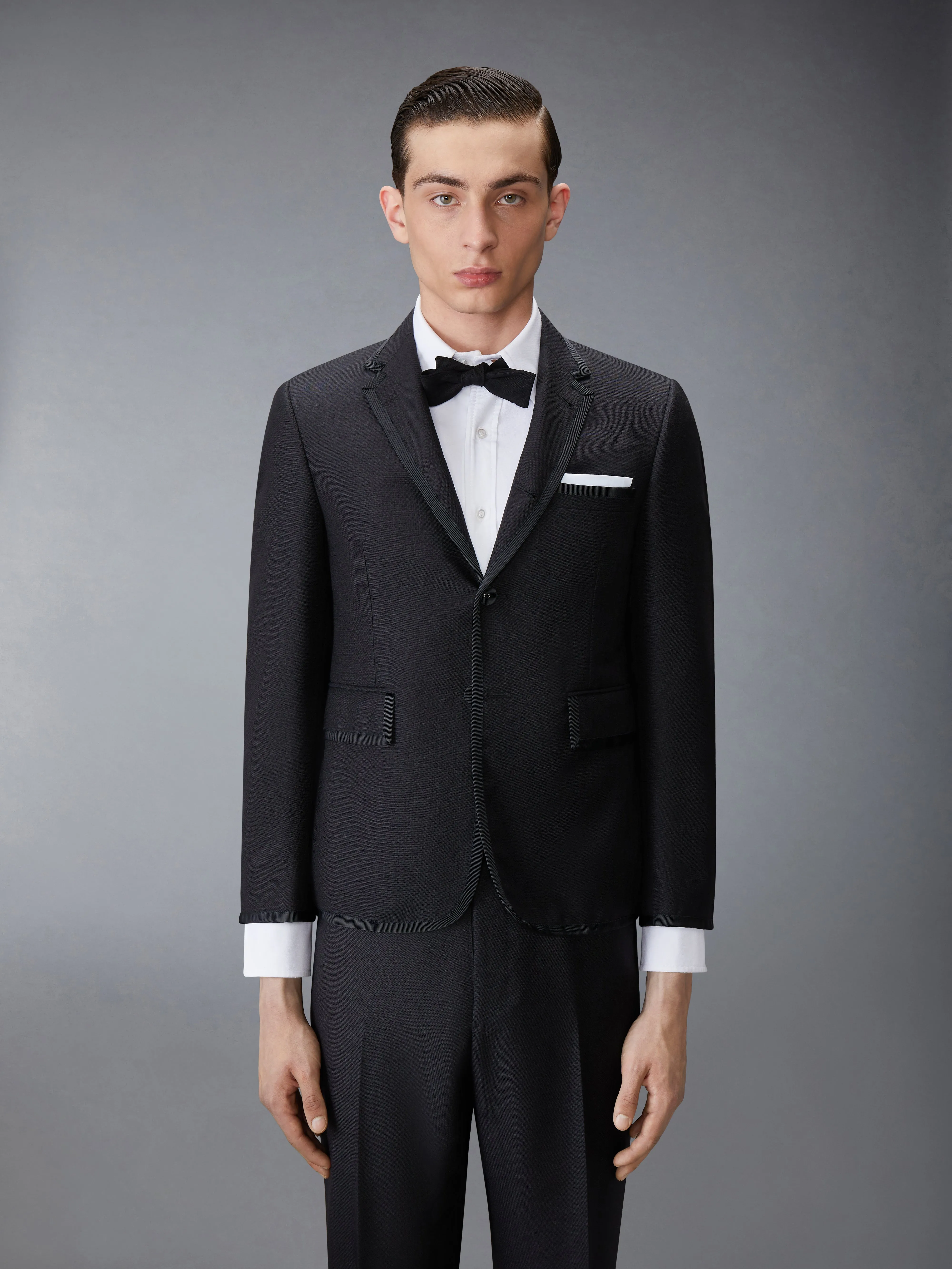 MOHAIR TIPPING CLASSIC TUXEDO AND BOW TIE sold by Thom Browne product image thumbnail 3