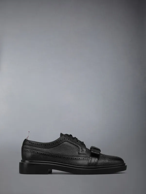 PEBBLE GRAIN LIGHTWEIGHT RUBBER SOLE BOW LONGWING BROGUES sold by Thom Browne