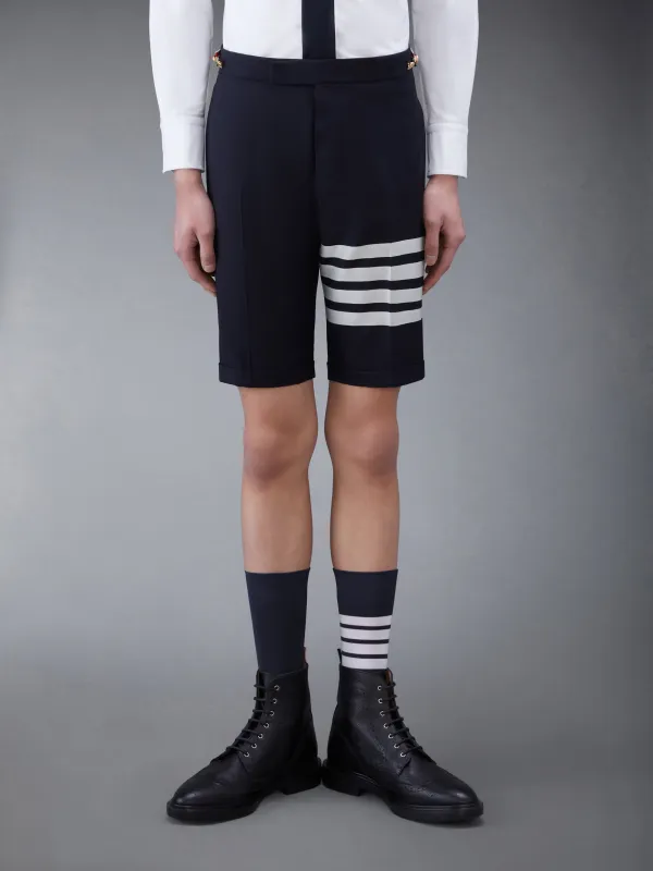 PLAIN WEAVE 4-BAR LOW RISE SHORTS made by Thom Browne