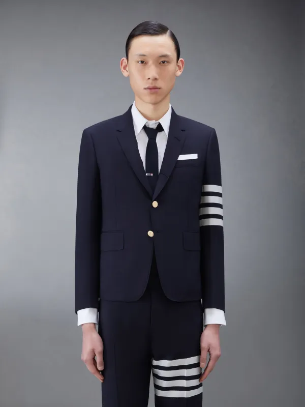 PLAIN WEAVE 4-BAR HIGH ARMHOLE SPORT COAT sold by Thom Browne