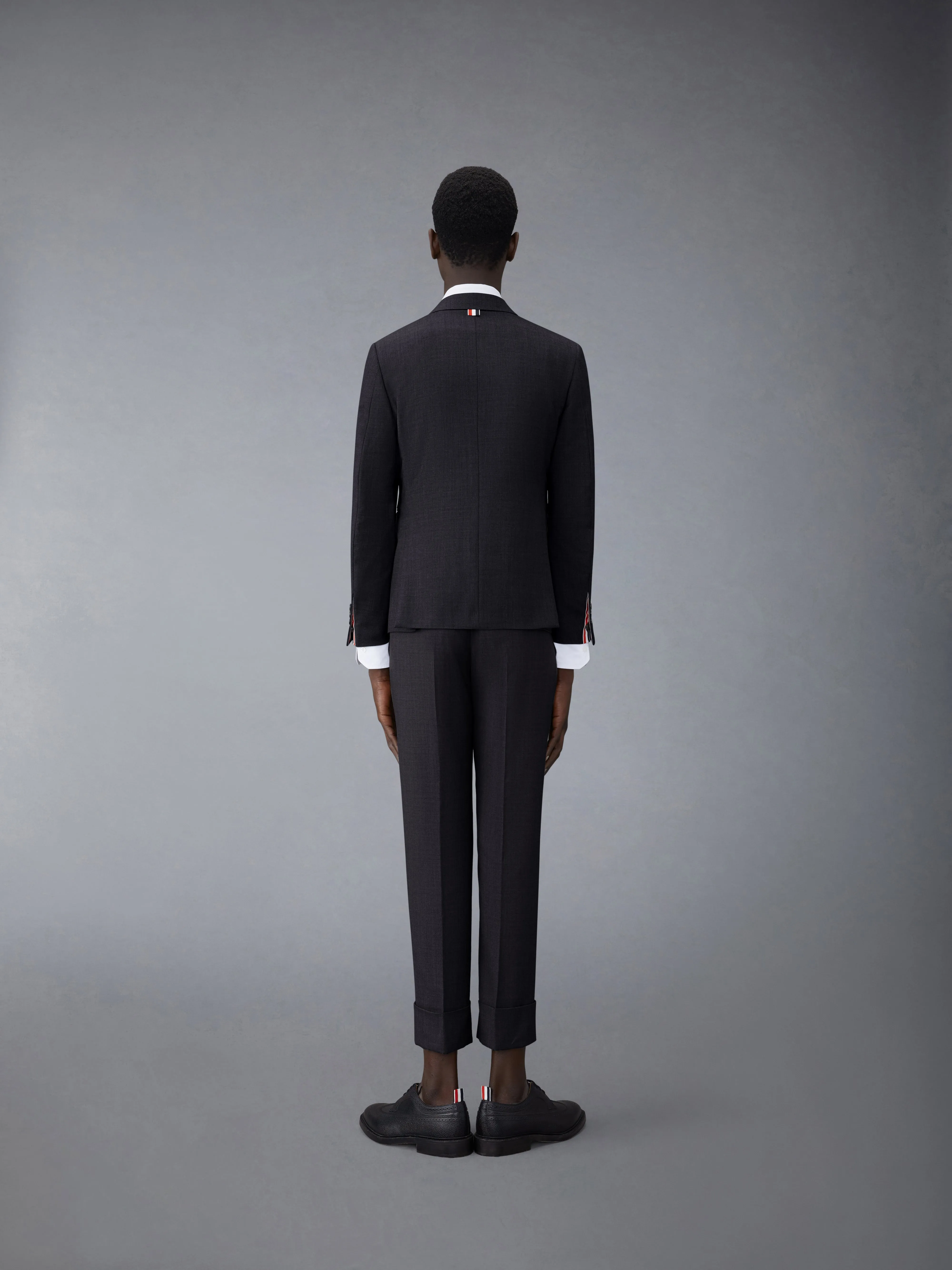 TWILL WOOL CLASSIC SUIT AND TIE sold by Thom Browne product image thumbnail 2