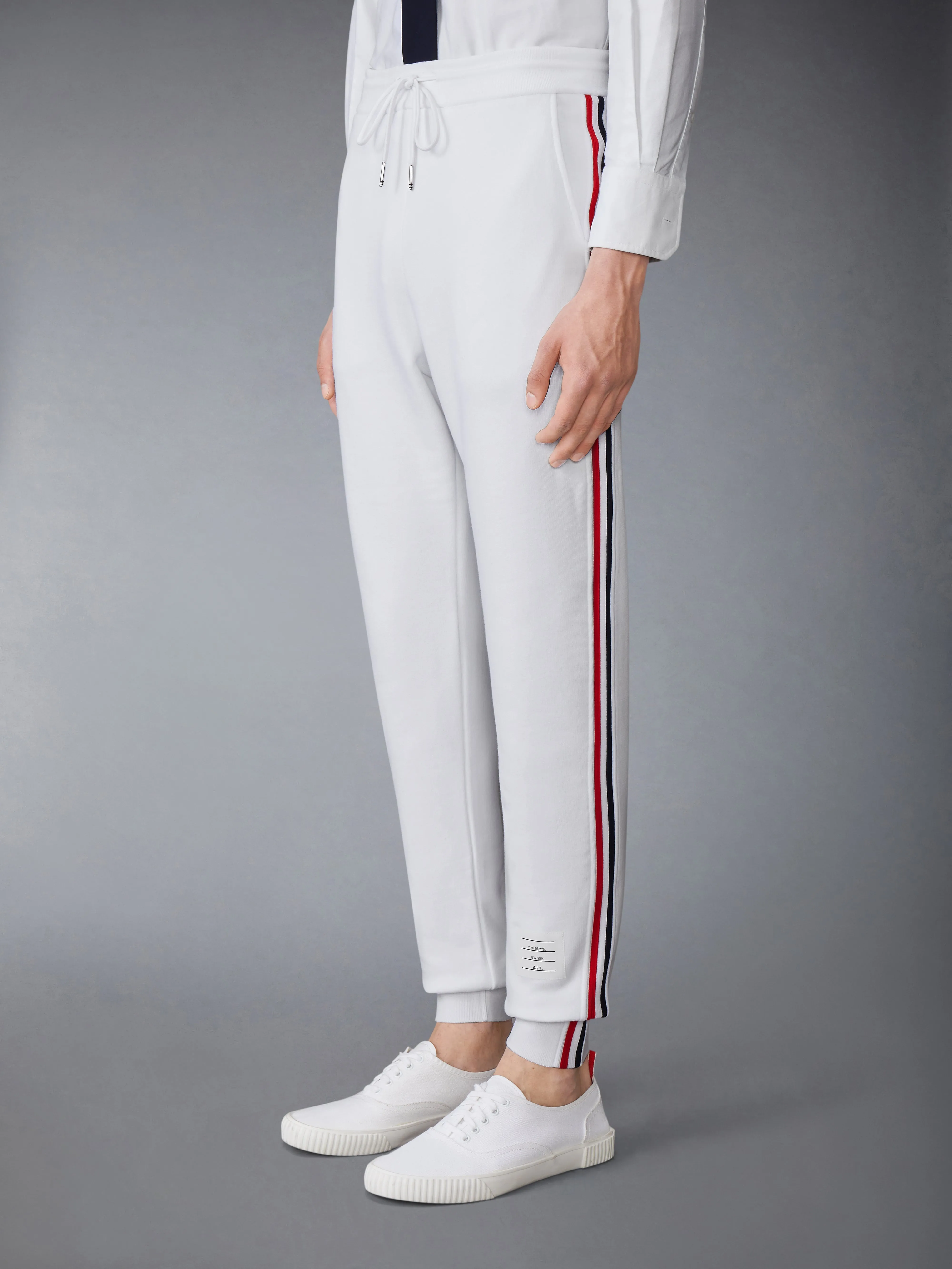 CLASSIC LOOPBACK STRIPE SWEATPANTS sold by Thom Browne product image thumbnail 2