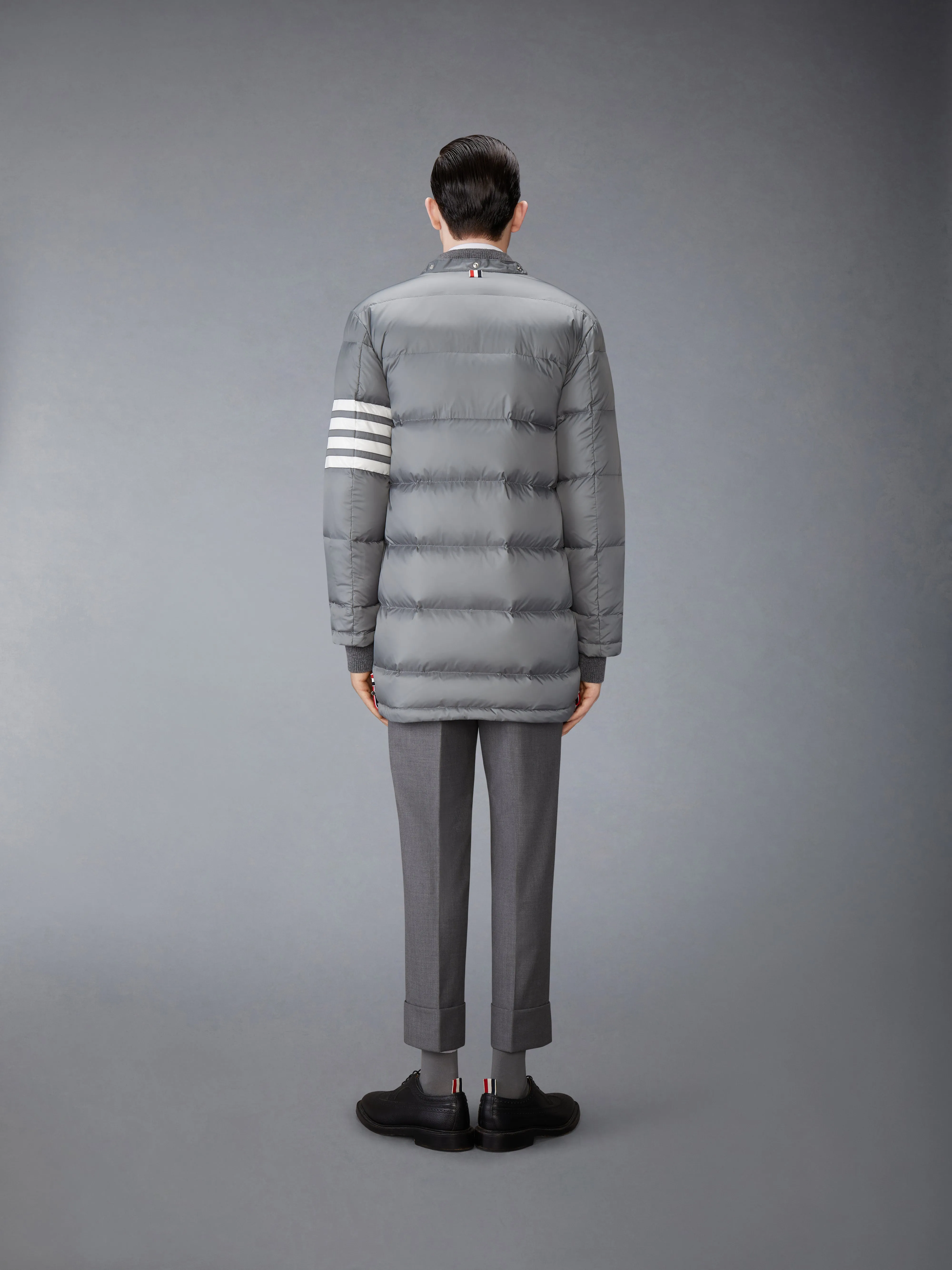 MATTE FINISH NYLON DOWN FILL 4-BAR HOOD COAT sold by Thom Browne product image thumbnail 4