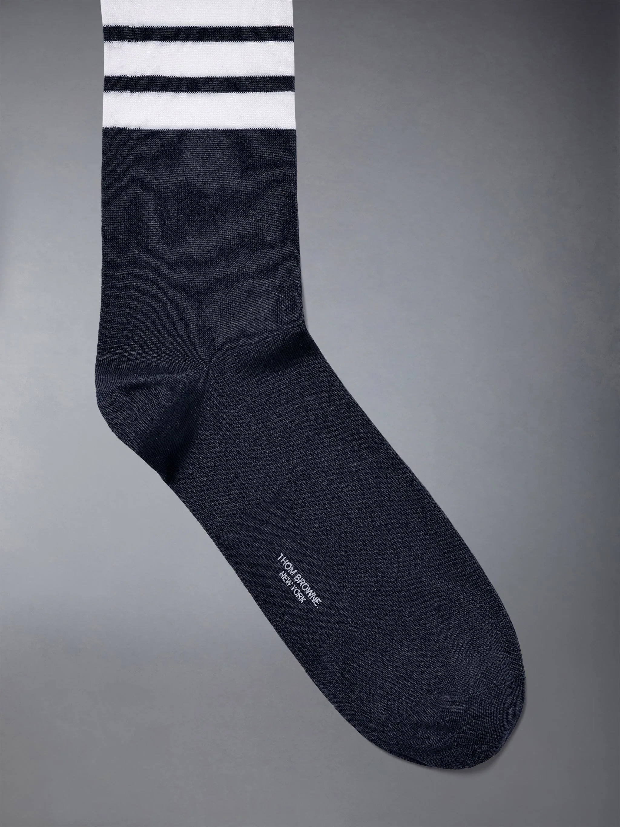 Lightweight Cotton 4-Bar Mid Calf Socks sold by Thom Browne product image thumbnail 2