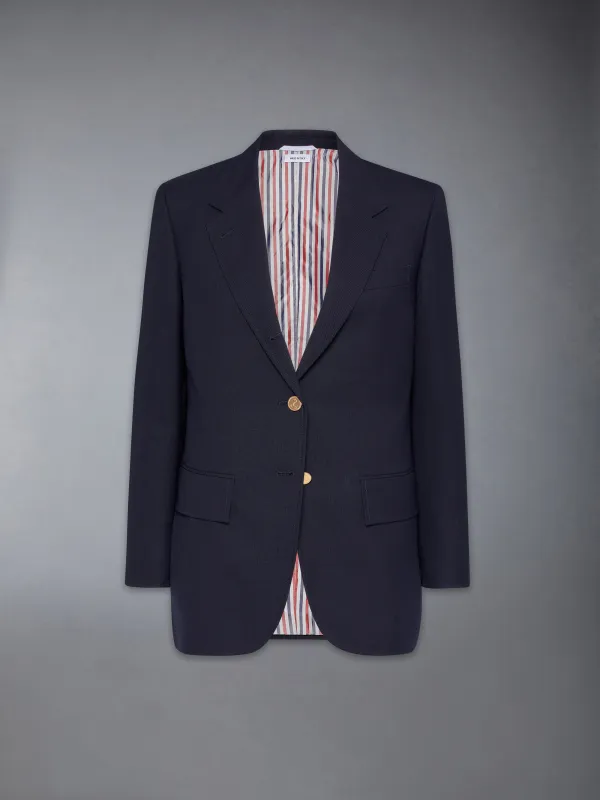 WOOL FRESCO WIDE LAPEL SPORT COAT sold by Thom Browne