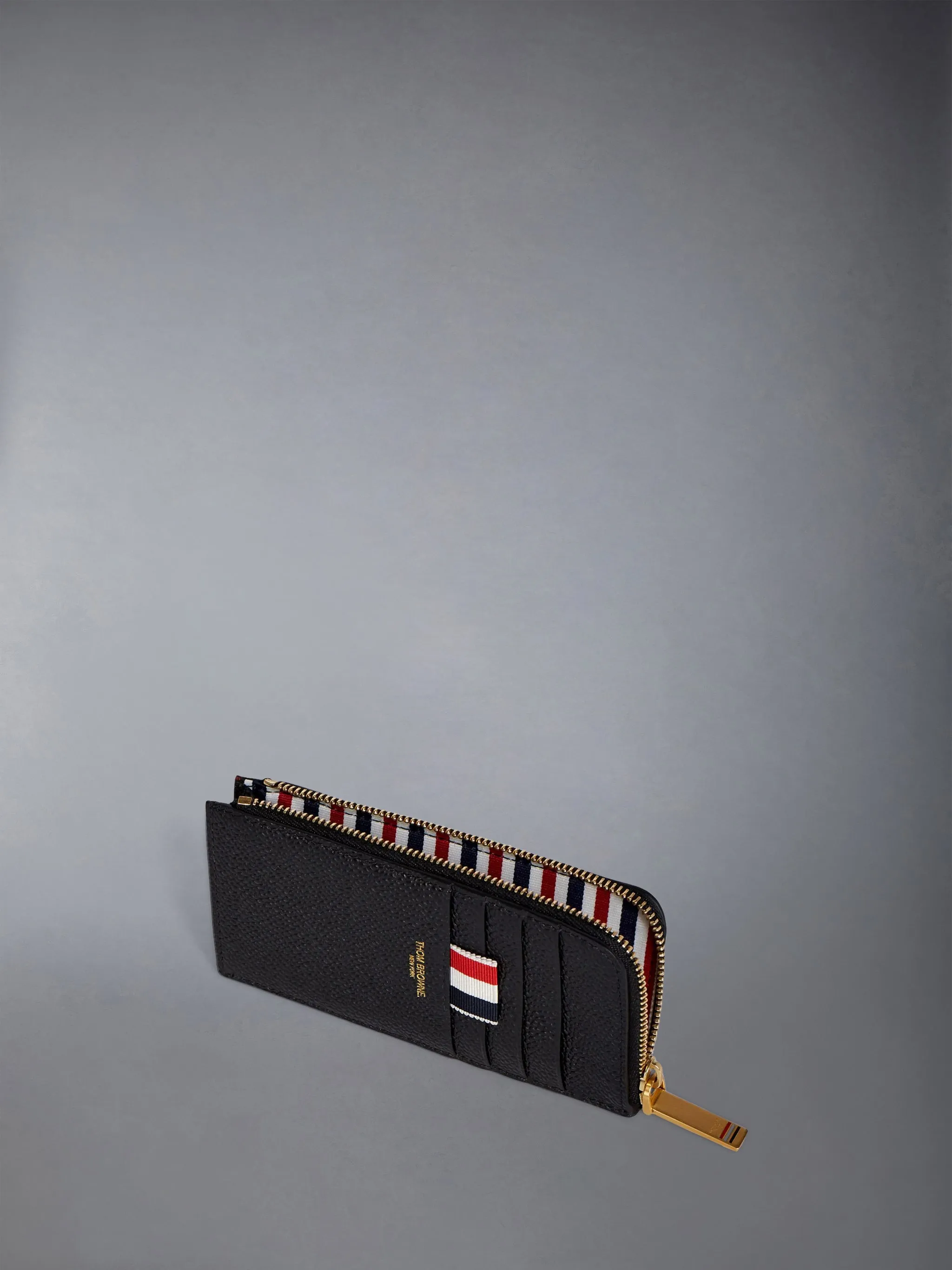 PEBBLE GRAIN HALF ZIP AROUND WALLET sold by Thom Browne product image thumbnail 2