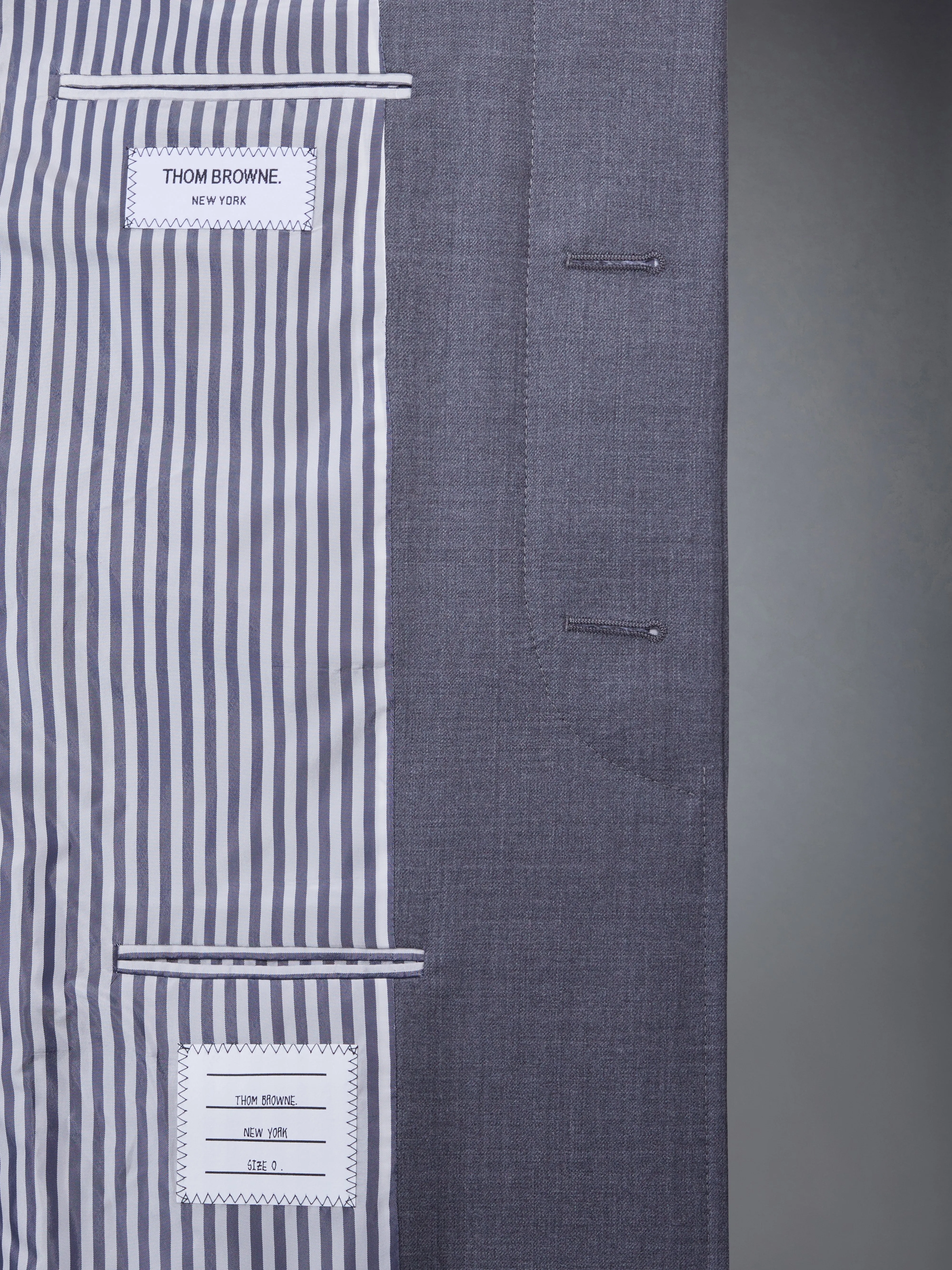 TWILL HIGH ARMHOLE CHESTERFIELD OVERCOAT sold by Thom Browne product image thumbnail 5