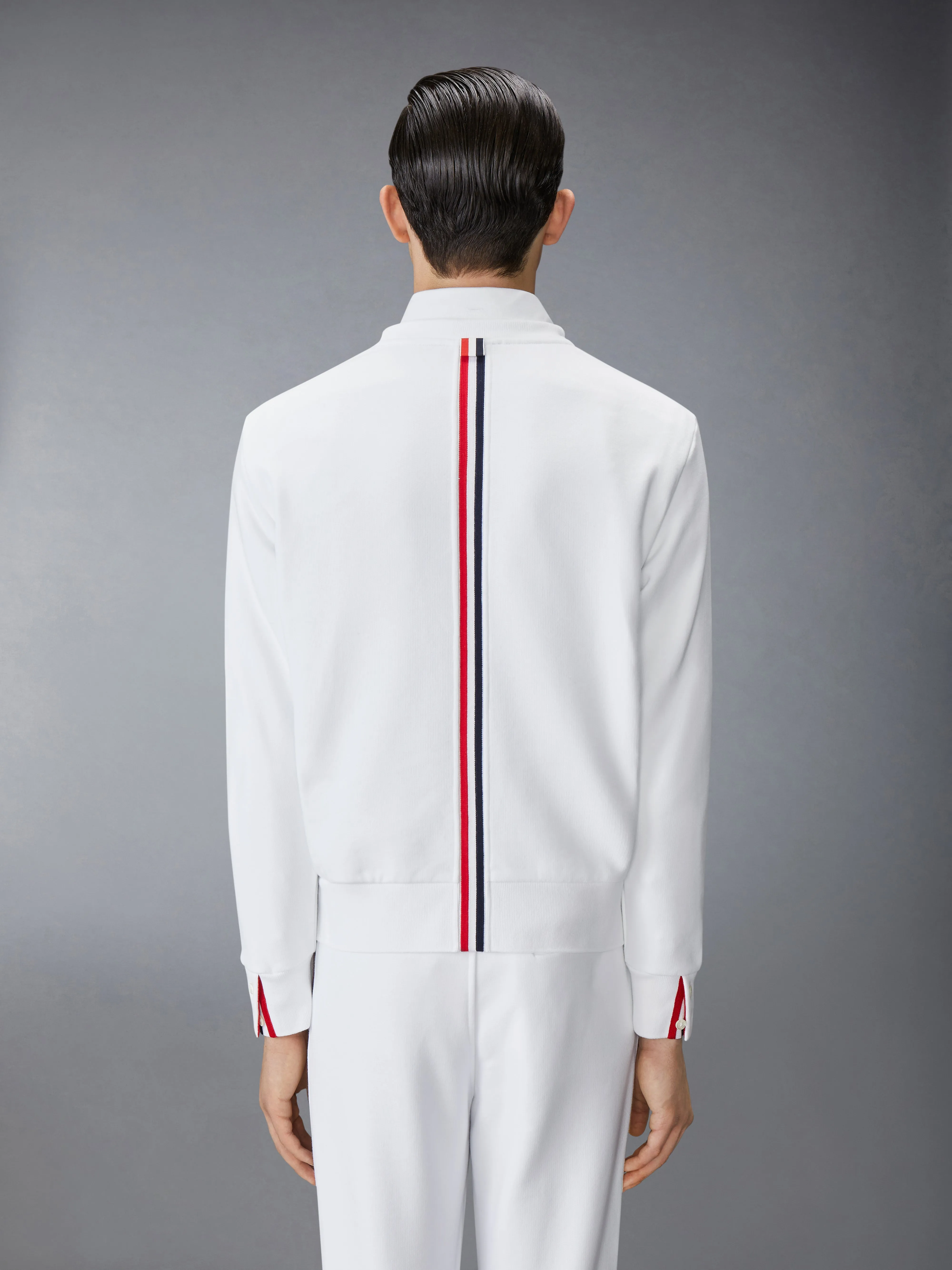 CLASSIC LOOPBACK CENTER BACK STRIPE CREWNECK PULLOVER sold by Thom Browne product image thumbnail 2
