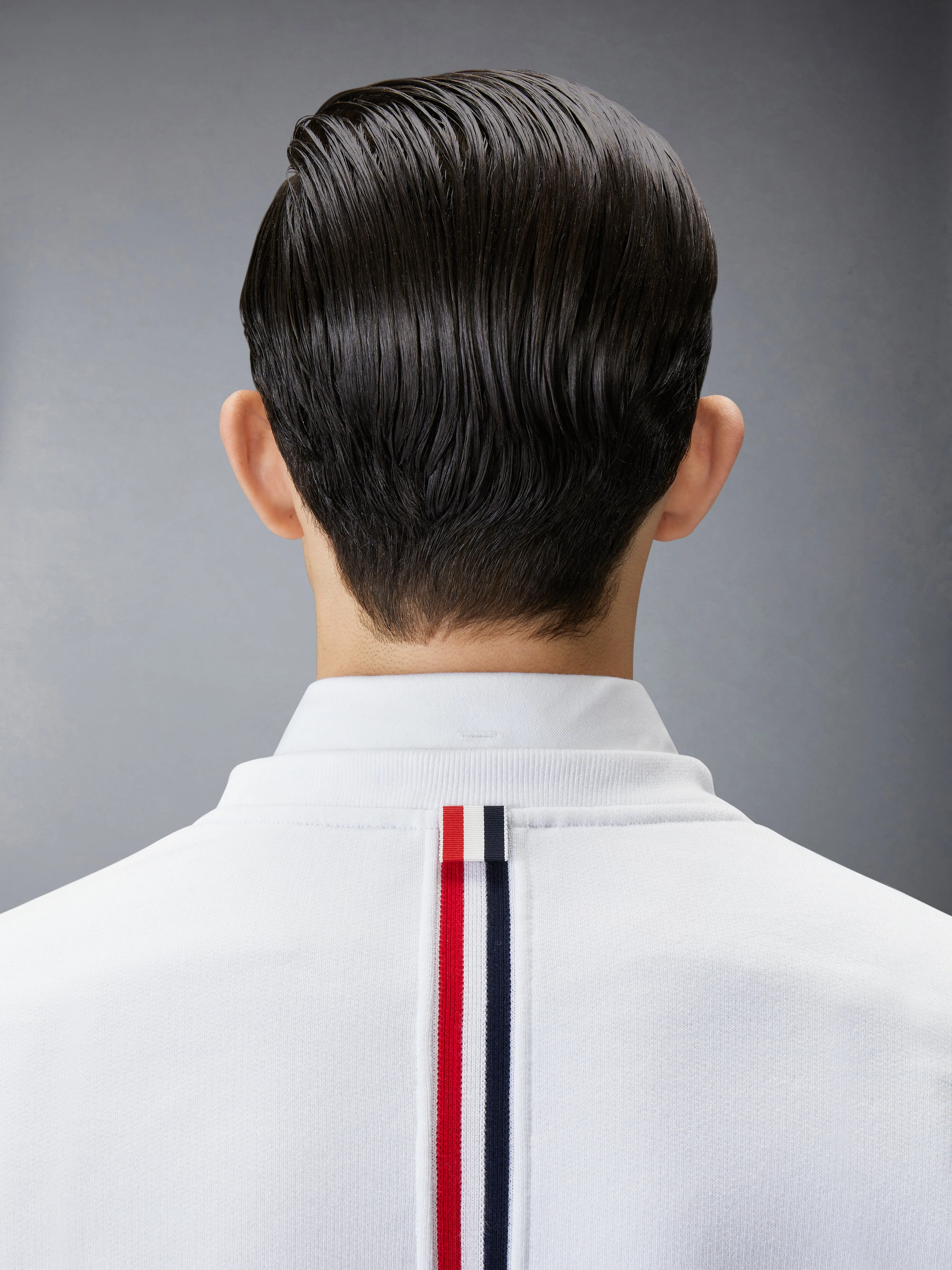 CLASSIC LOOPBACK CENTER BACK STRIPE CREWNECK PULLOVER sold by Thom Browne product image thumbnail 5
